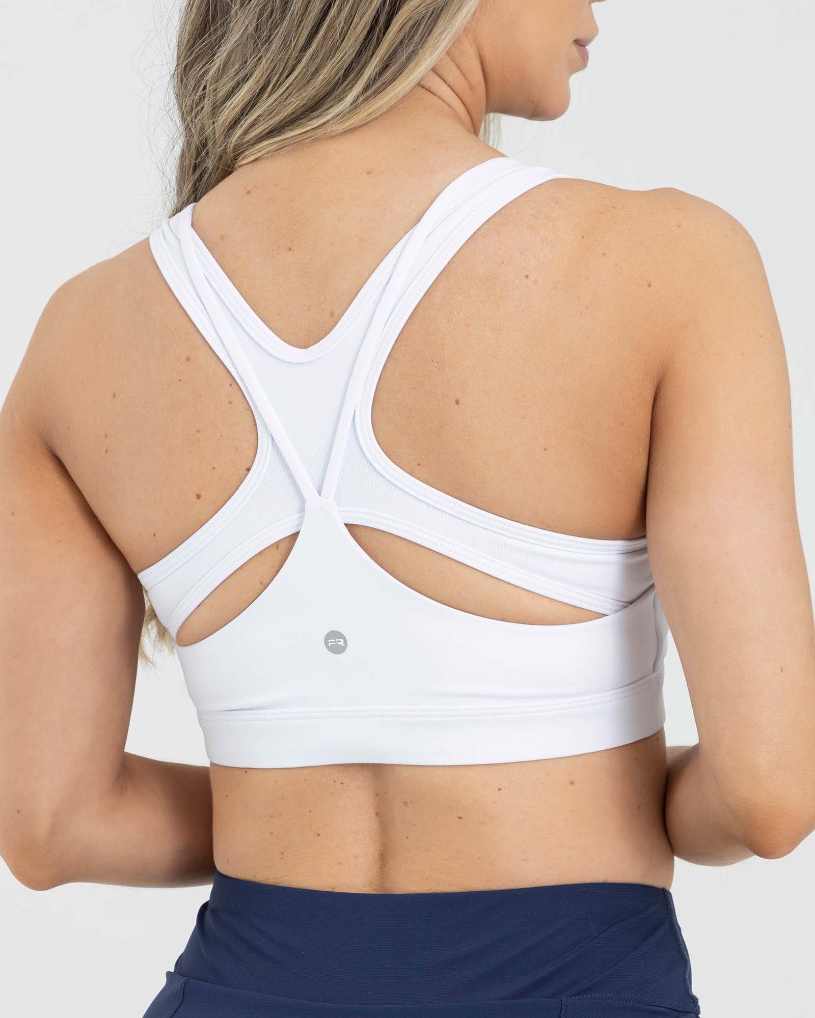 Top sisa blanco FIBRA fluir SculptBack