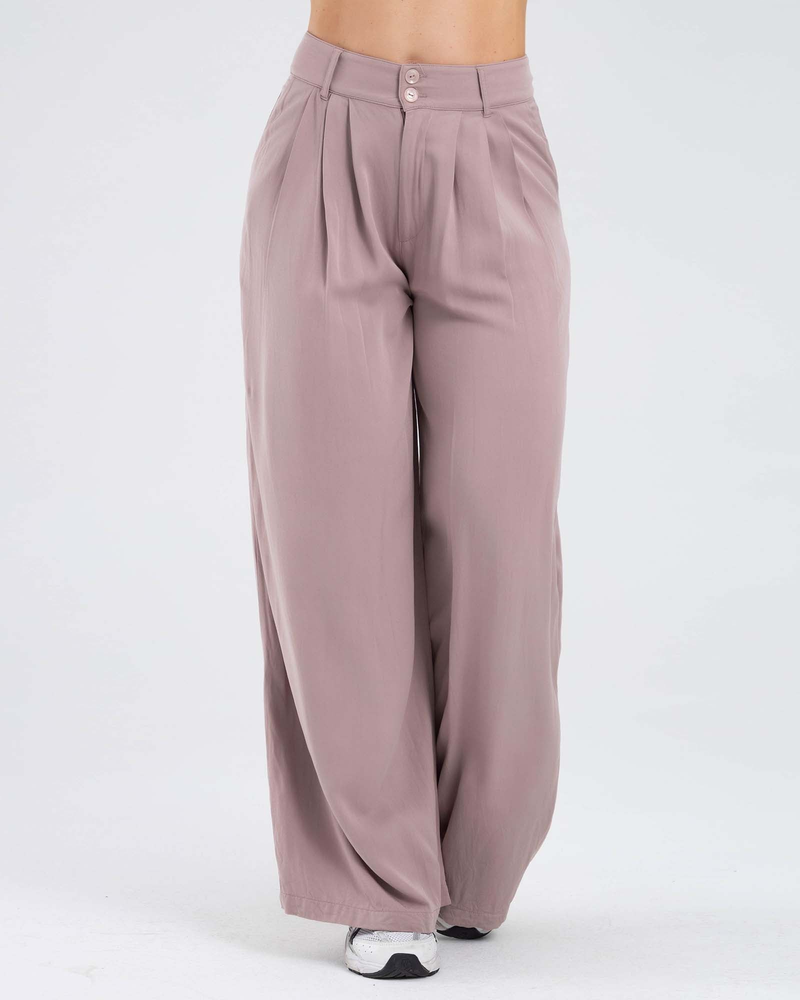 Pantalon casual mora malva golden hour FIBER