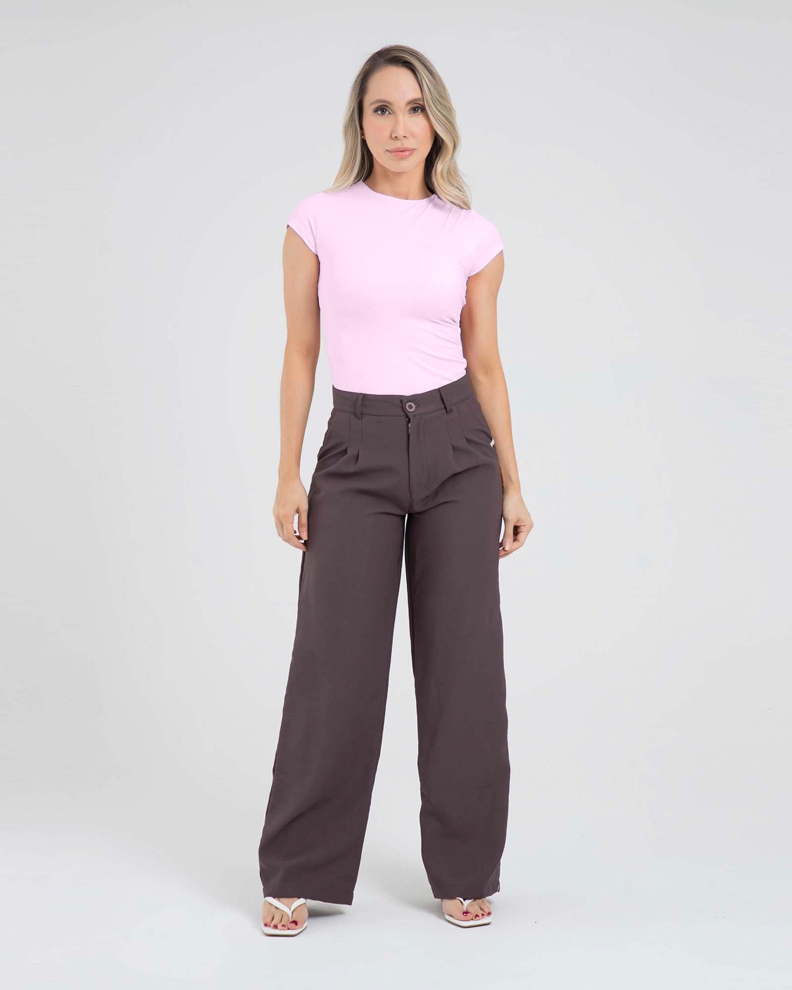 Pantalón leisure move cafe oscuro offline FIBER