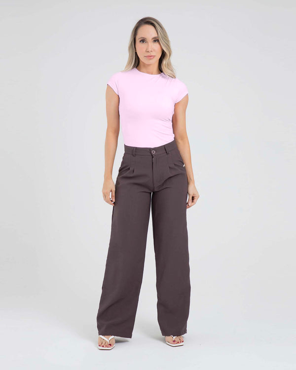 Pantalón leisure move cafe oscuro offline FIBER