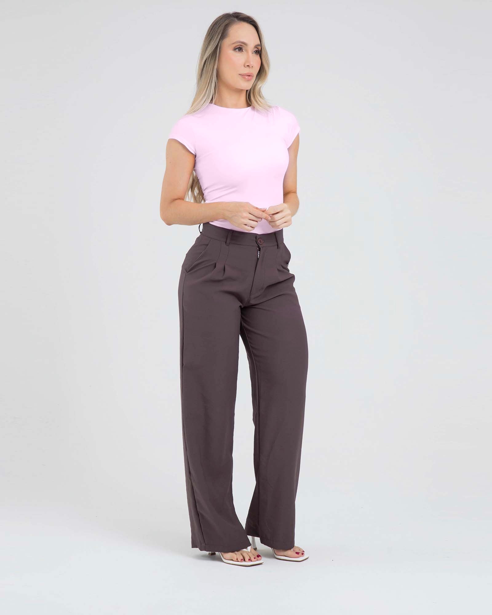 Pantalón leisure move cafe oscuro offline FIBER