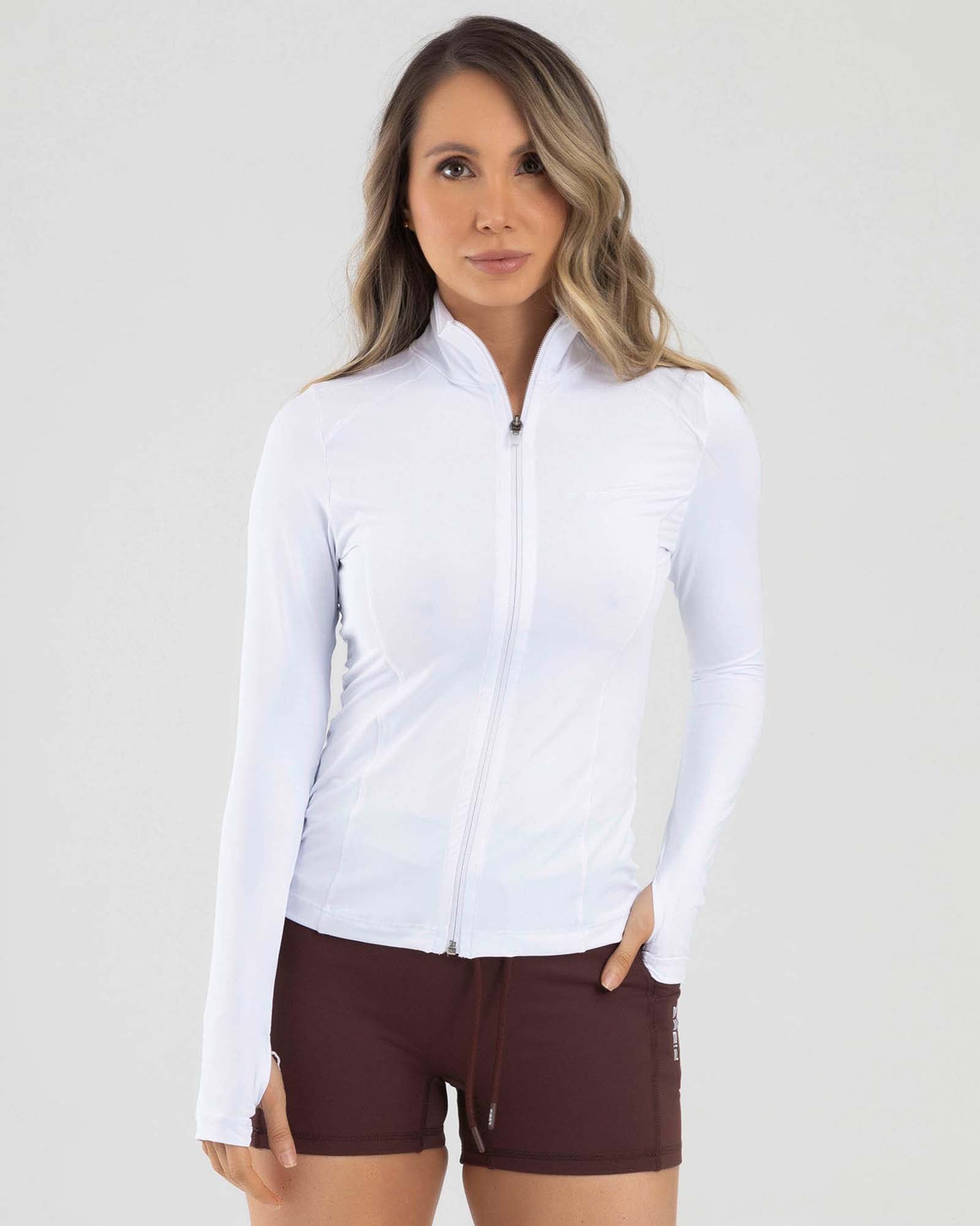 Chaqueta shapes blanco active luxe FIBER