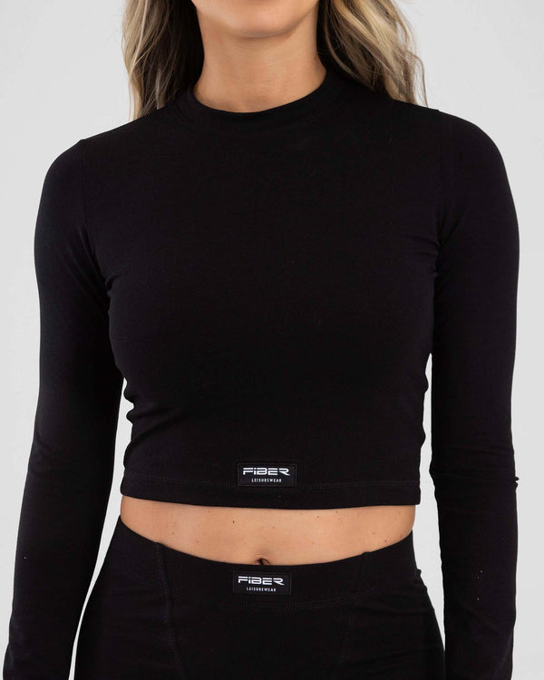 Blusa lounge negro active luxe FIBER