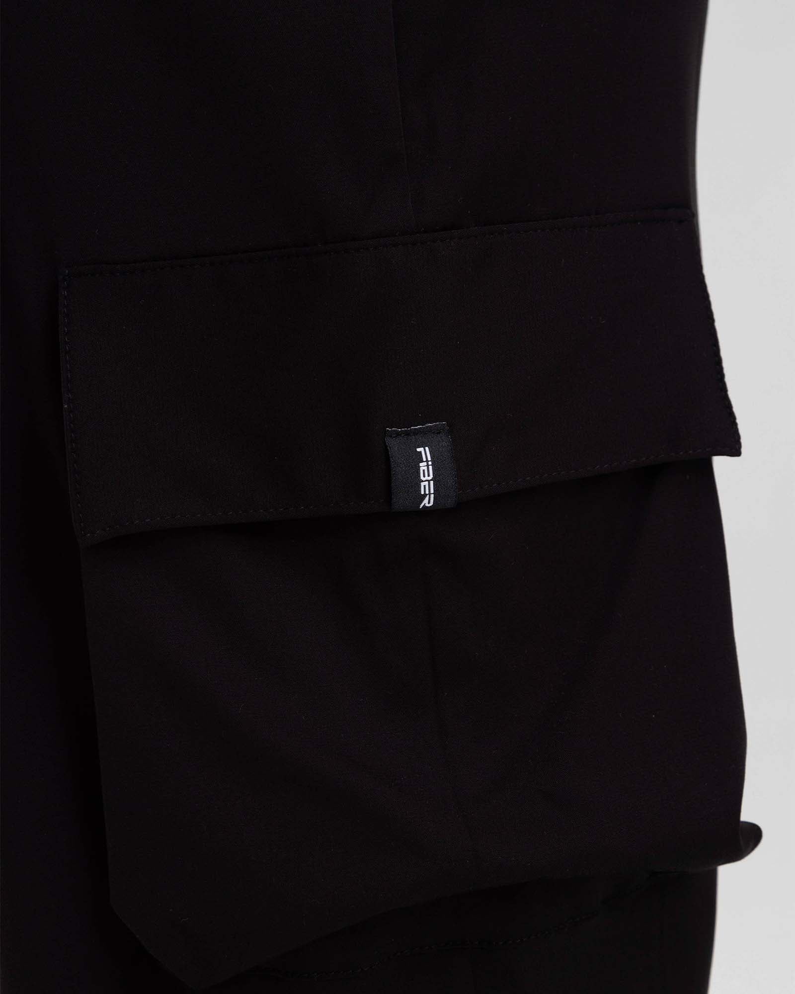 Pantalon parachute negro active luxe FIBER