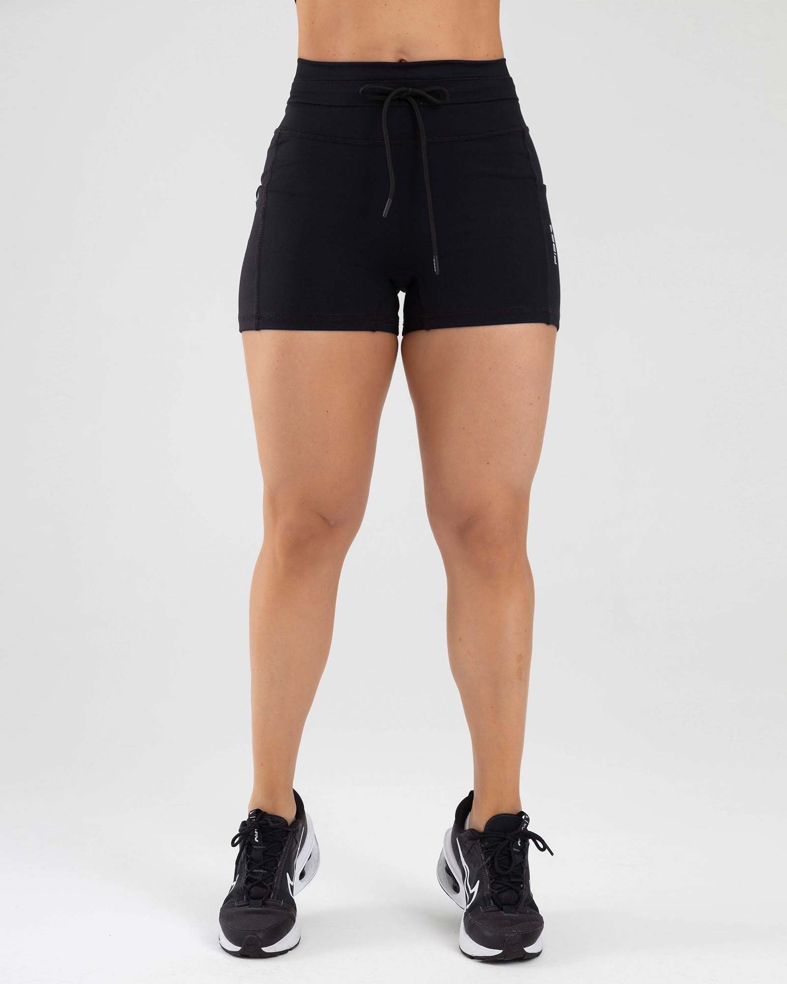 Short drawstring negro active luxe FIBER