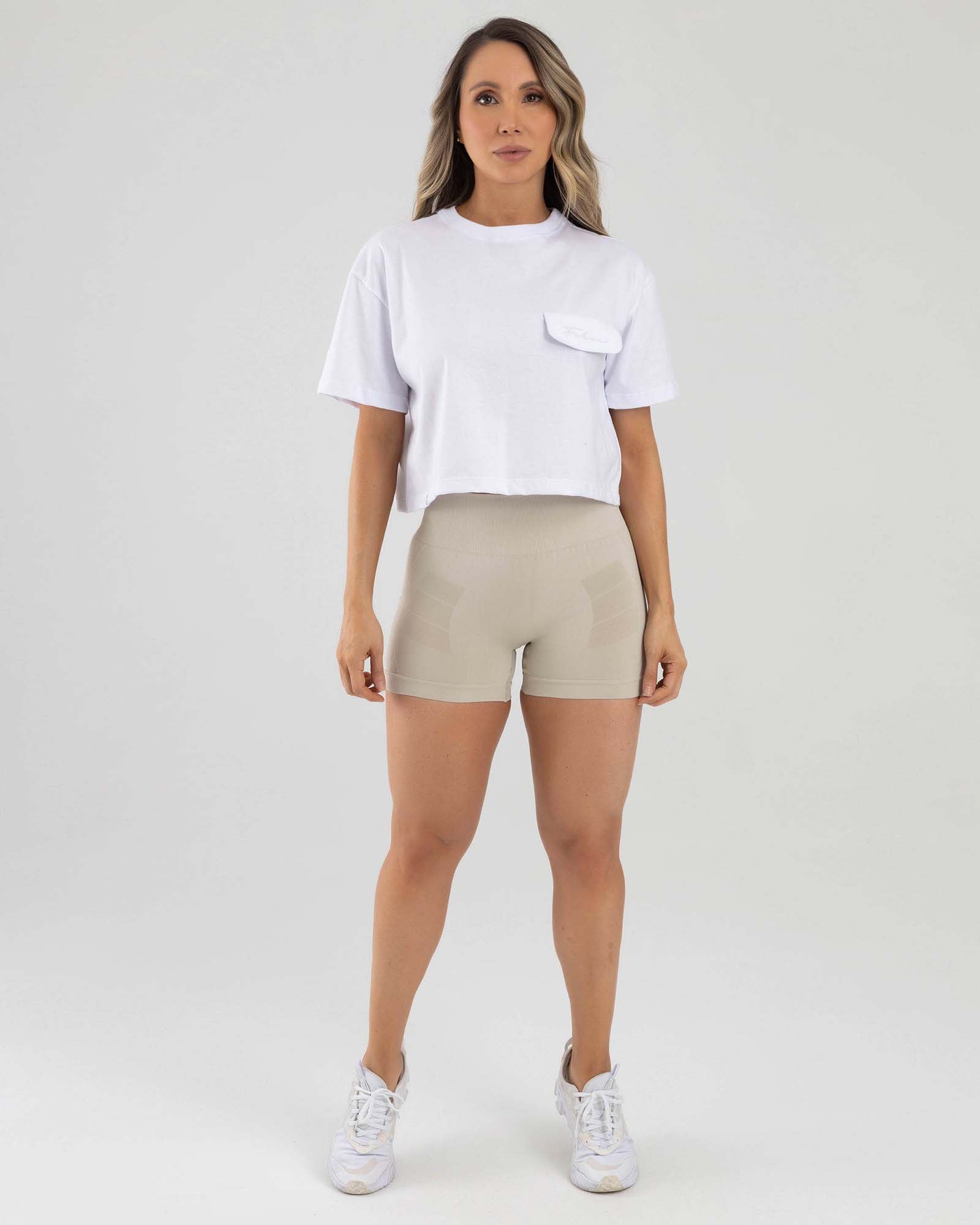 Short seamless gris delicado active luxe FIBER