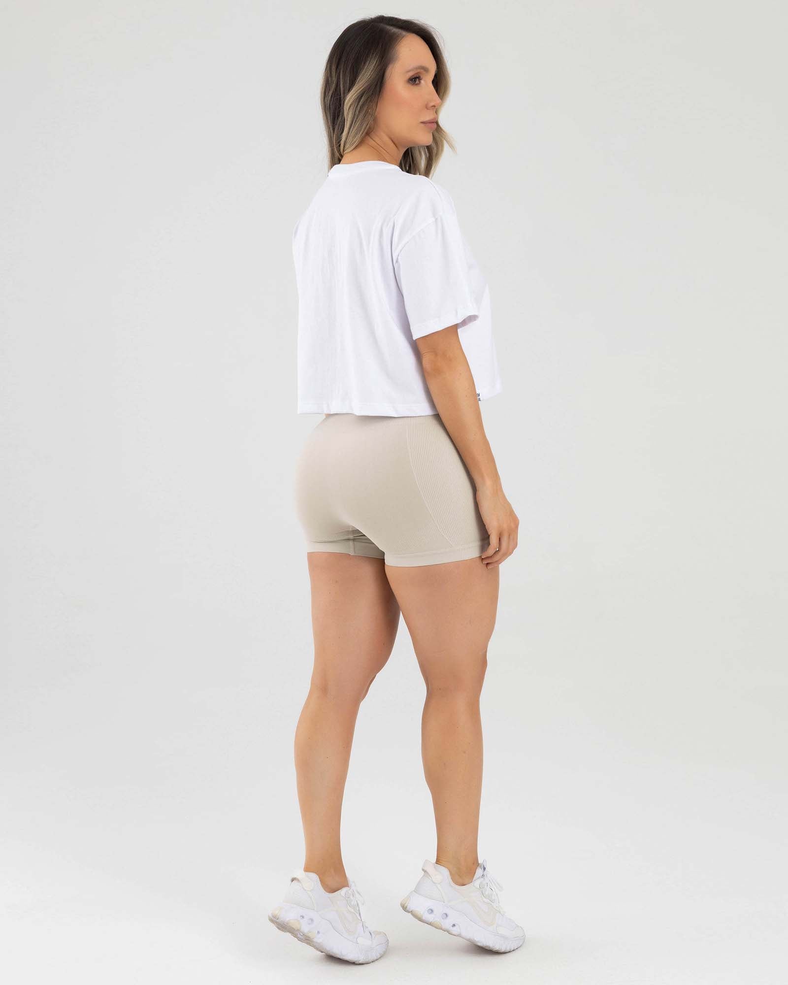 Short seamless gris delicado active luxe FIBER