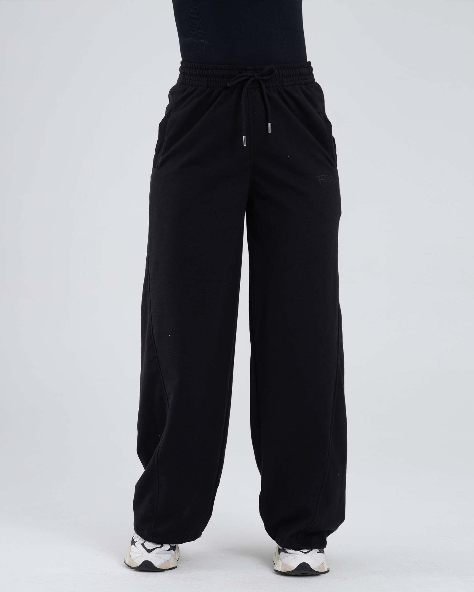 Pantalón amplio streetwear negro lamour FIBER