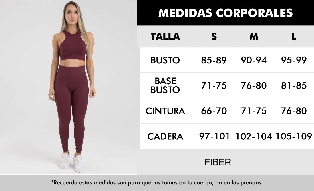 Leggings seamless push up vinotinto muse FIBER
