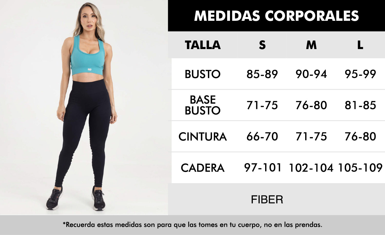 Leggings seamless shapes negro eterea FIBER