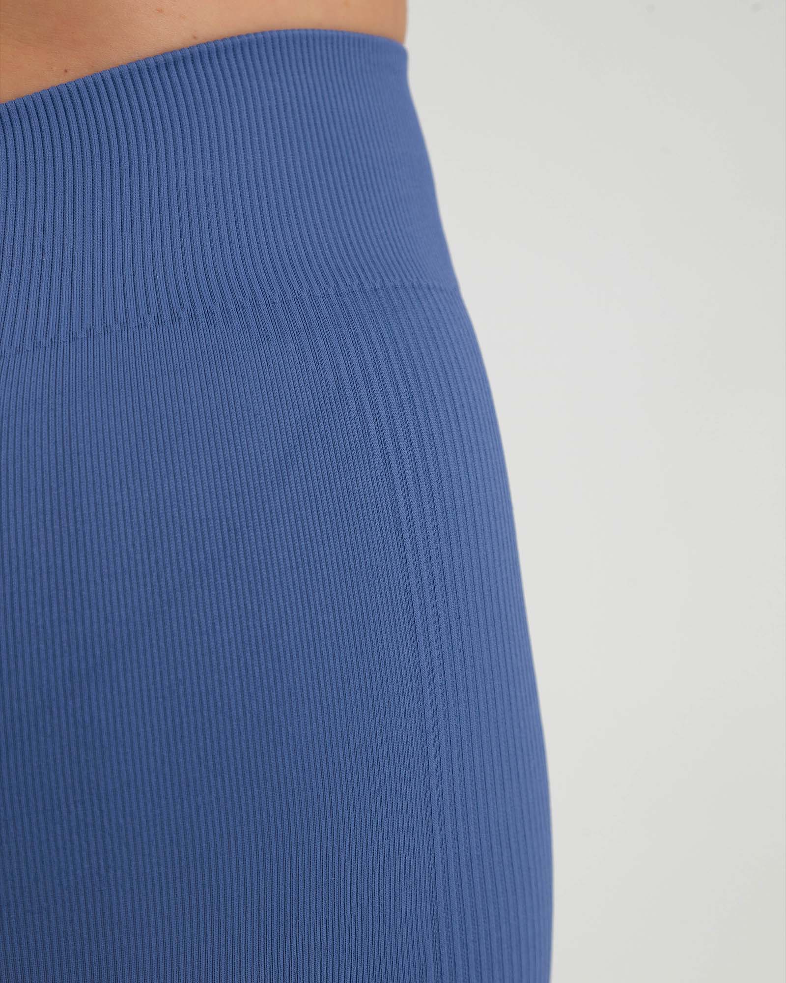 Leggings seamless ruching azul tormenta FIBER