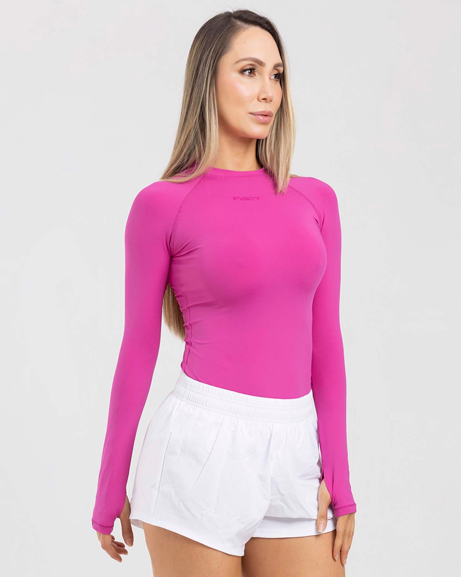 Camibuso grip match fucsia FIBER