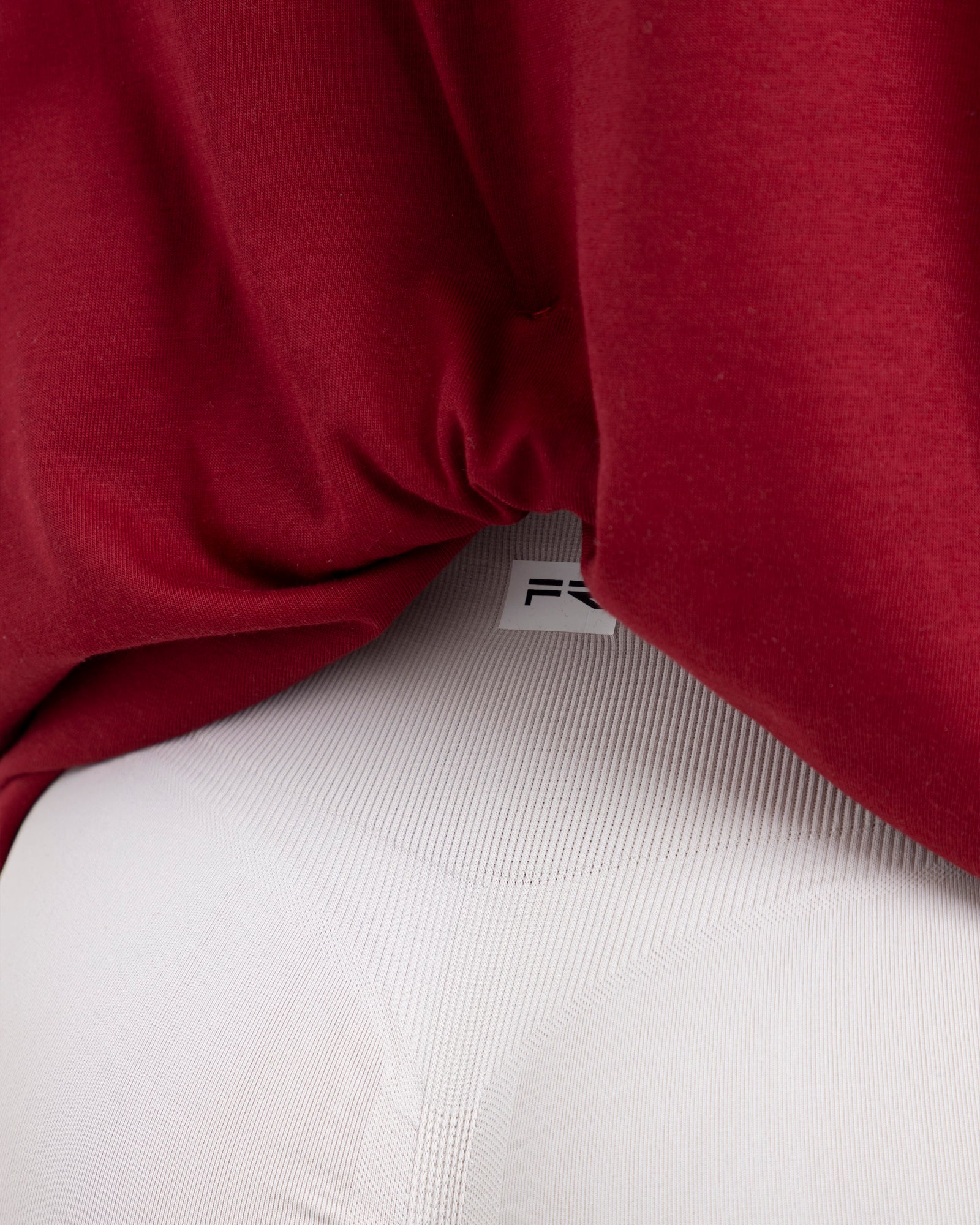 Camiseta oversize granate match FIBER