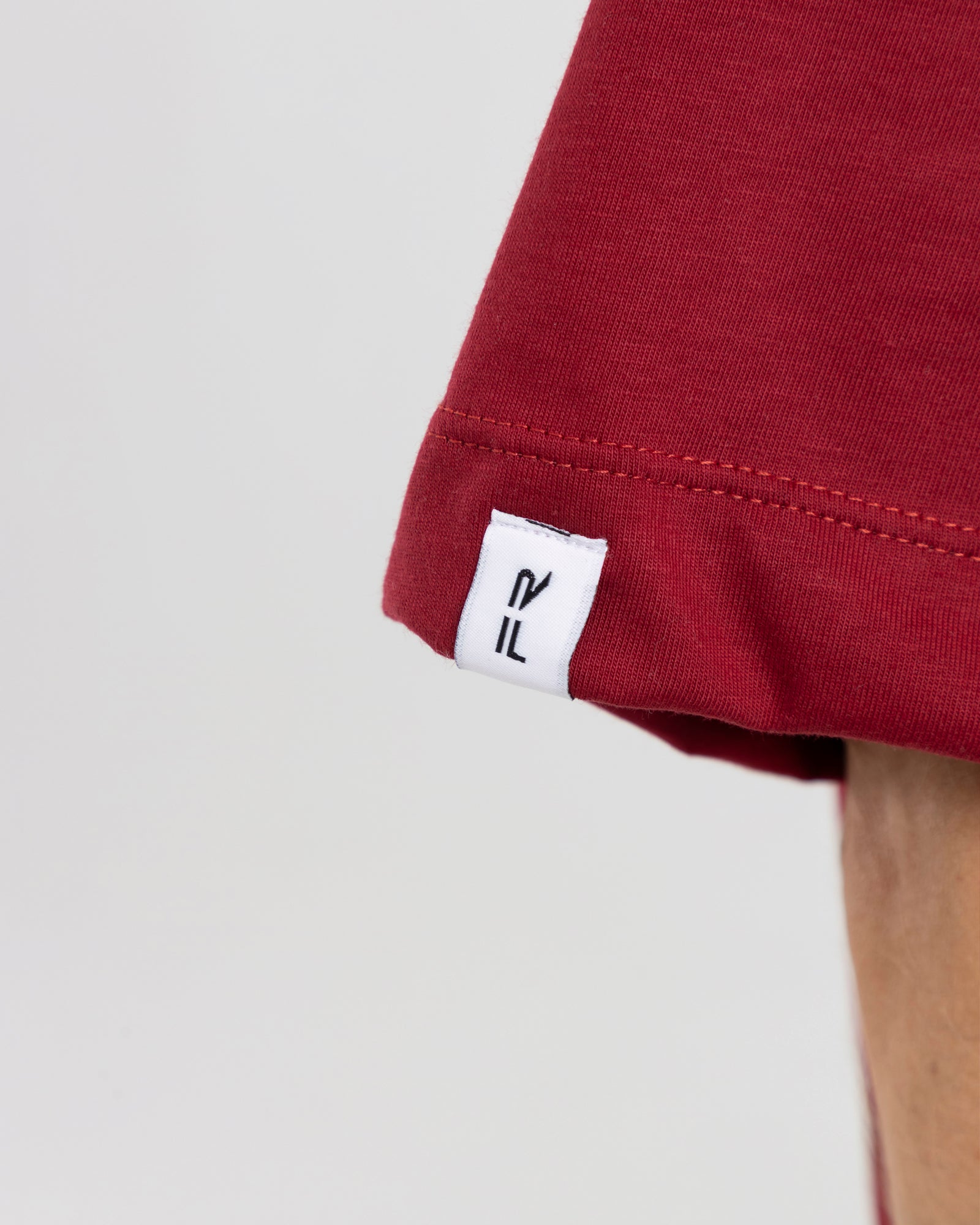 Camiseta oversize granate match FIBER