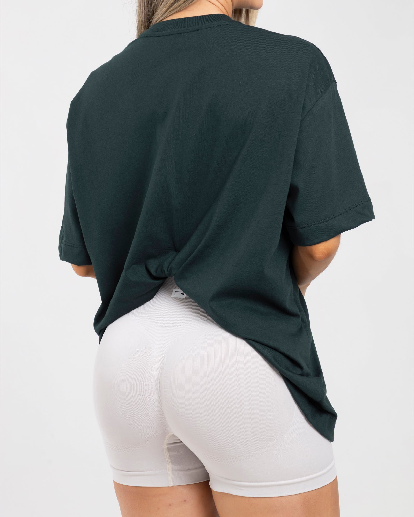 Camiseta oversize verde match FIBER