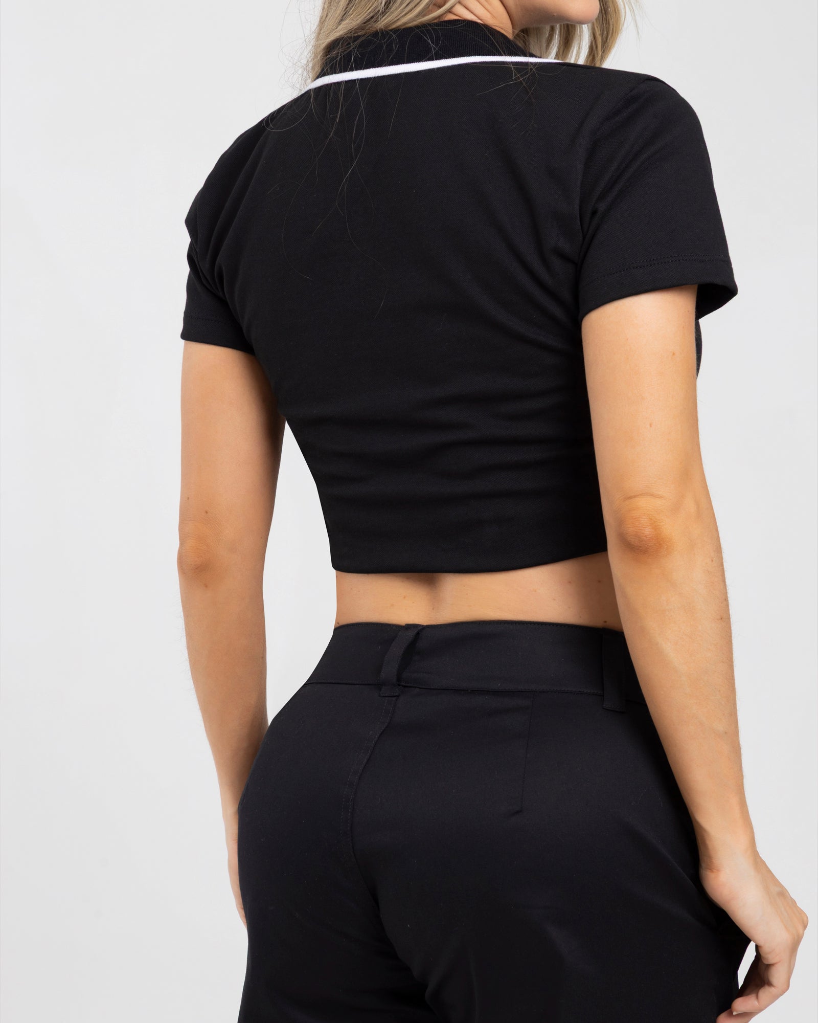 Blusa polo soft match negro FIBER