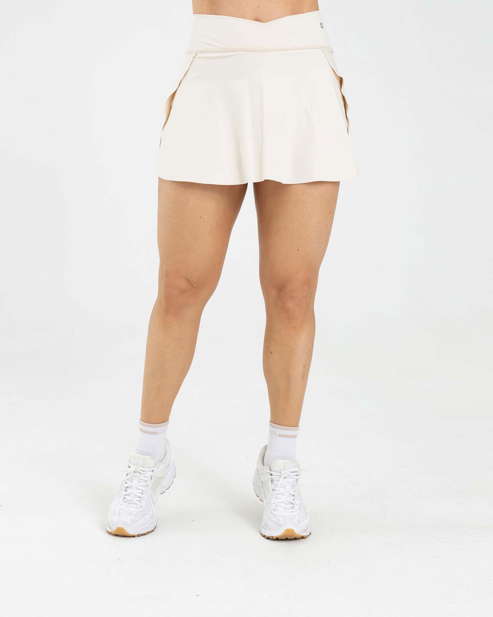 Falda short side cut match beige birch FIBER