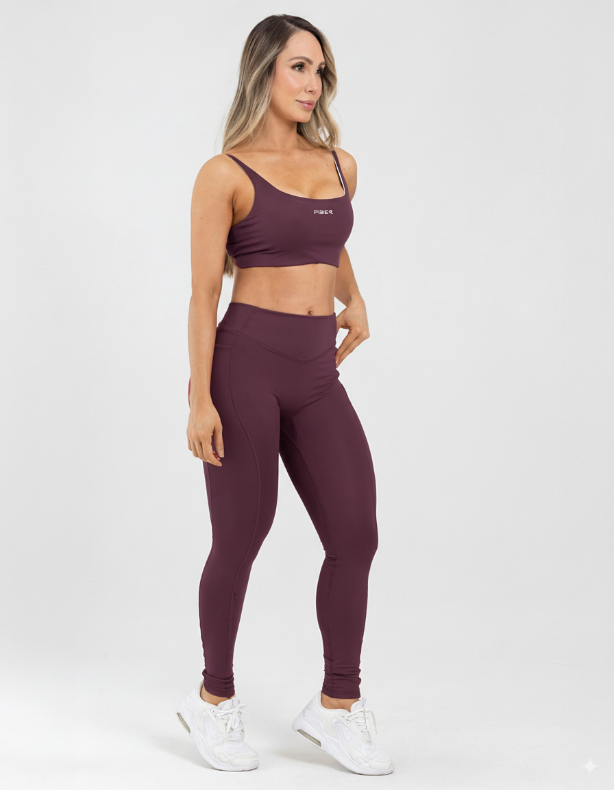 Leggings powerfit granate match FIBER