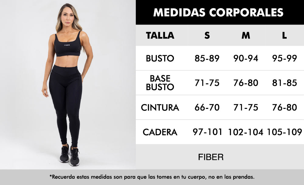 Leggings powerfit negro match FIBER