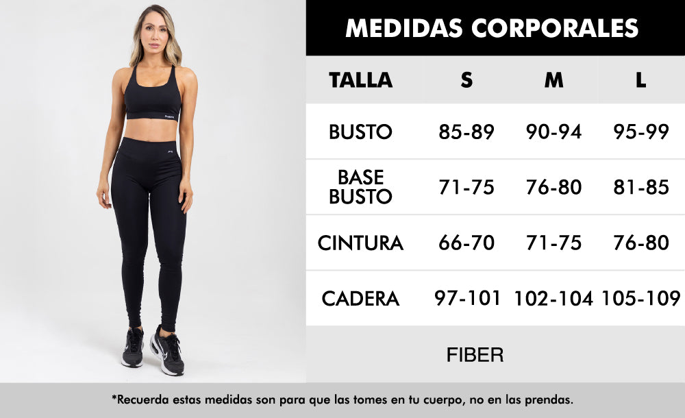 Leggings motion negro match FIBER