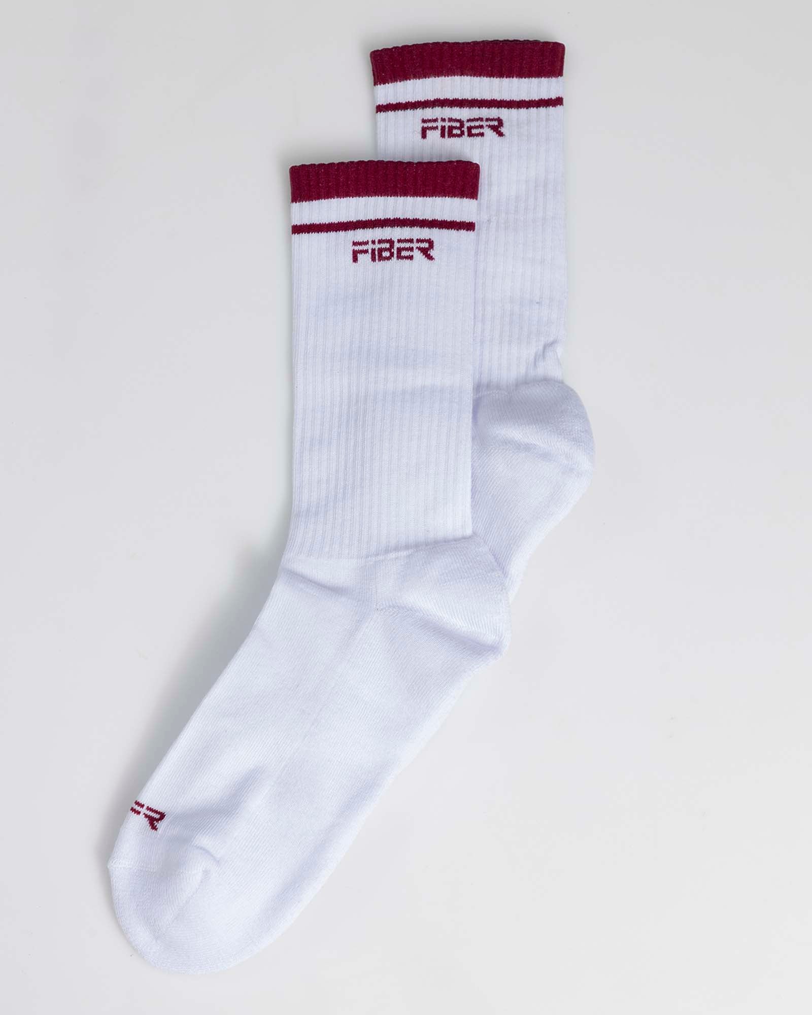 Medias cortas rojo FIBER match