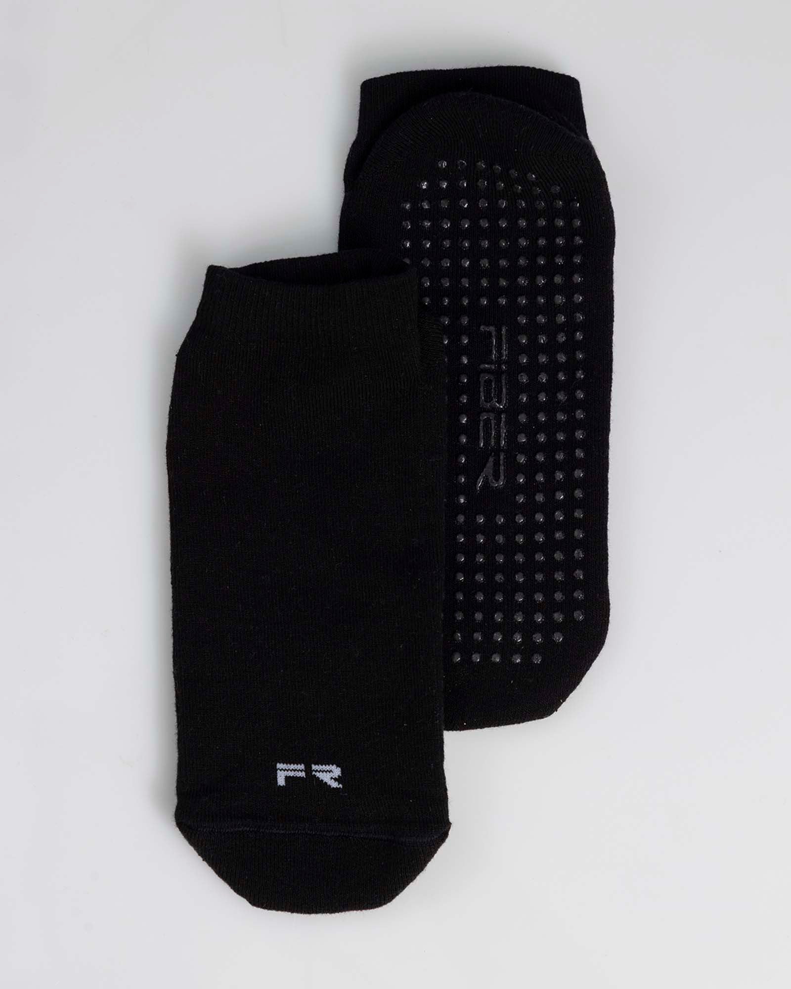 Medias tobilleras antideslizantes match negro FIBER