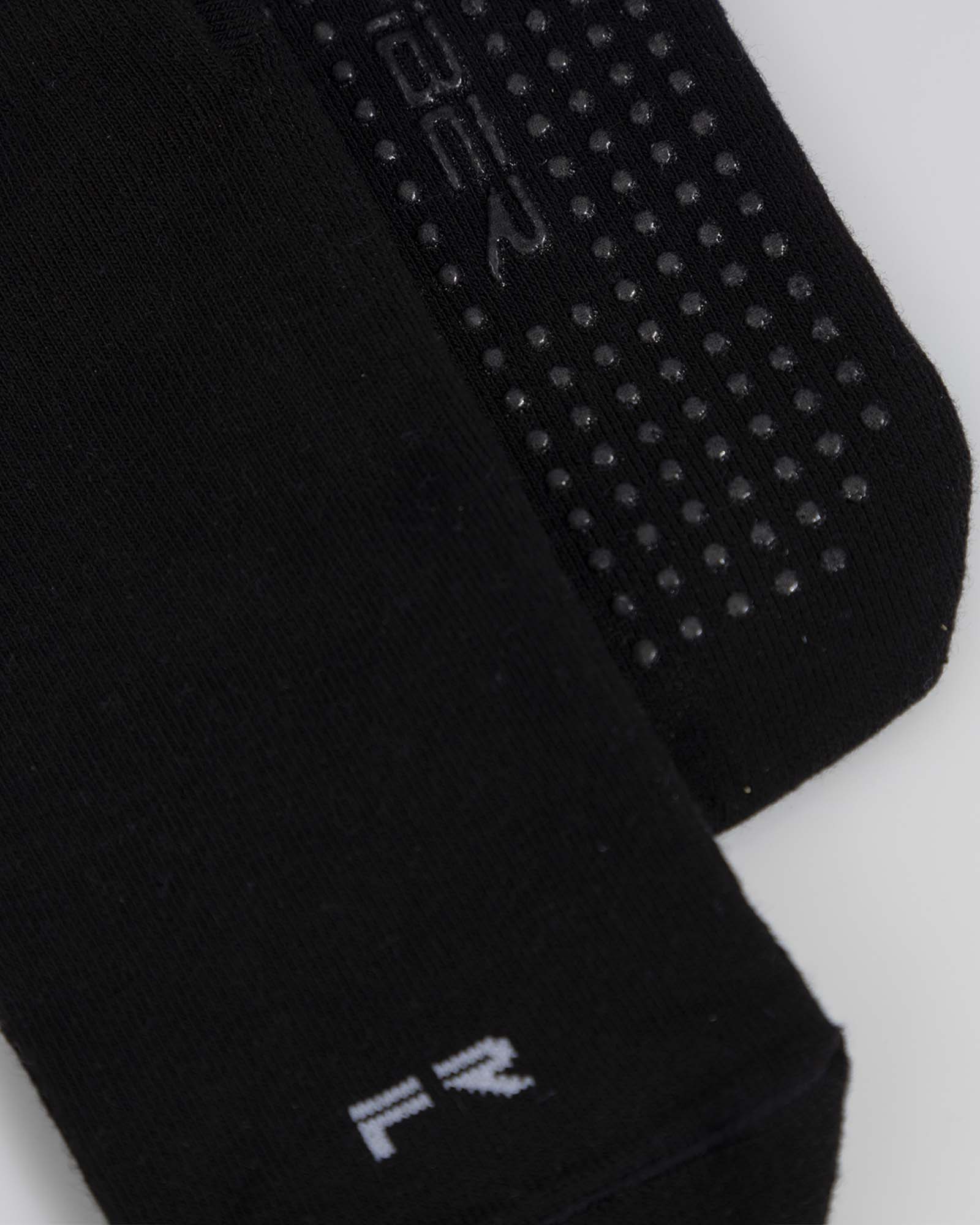 Medias tobilleras antideslizantes match negro FIBER