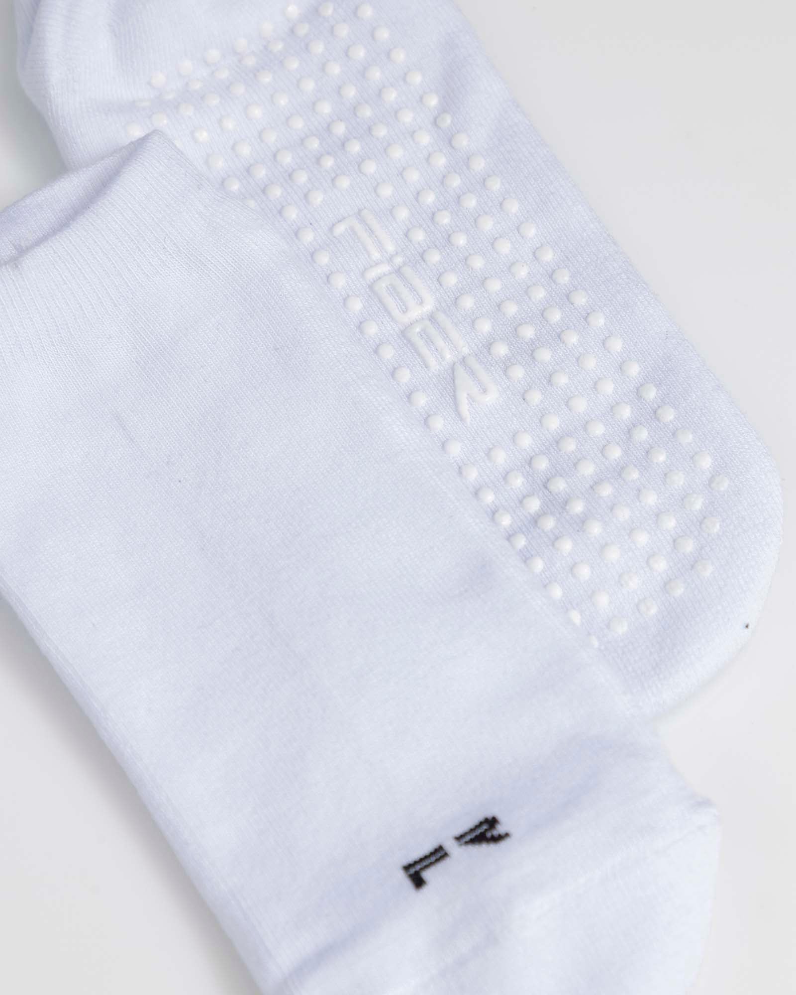 Medias tobilleras antideslizantes match blanco FIBER