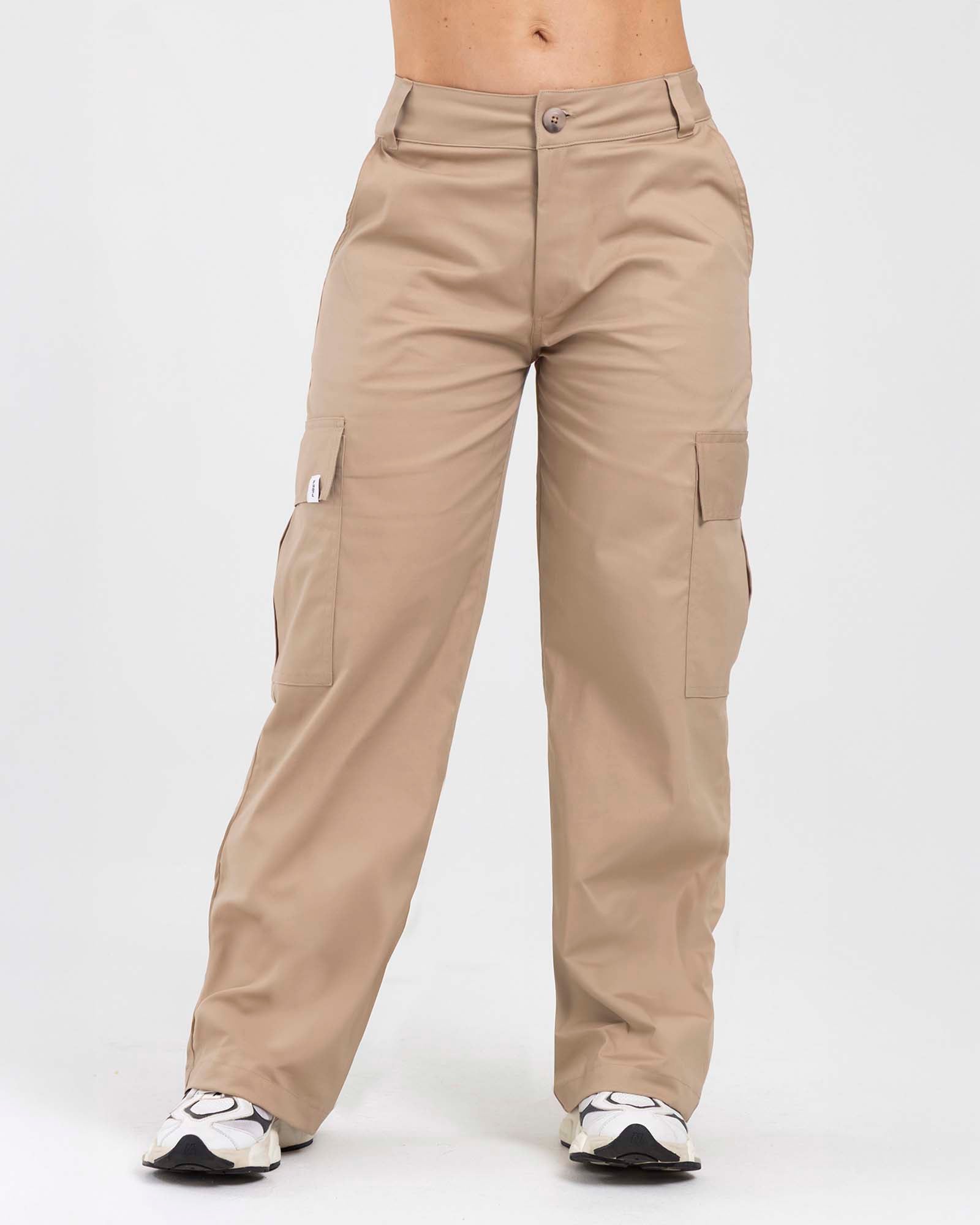 Pantalón cargo match beige FIBER