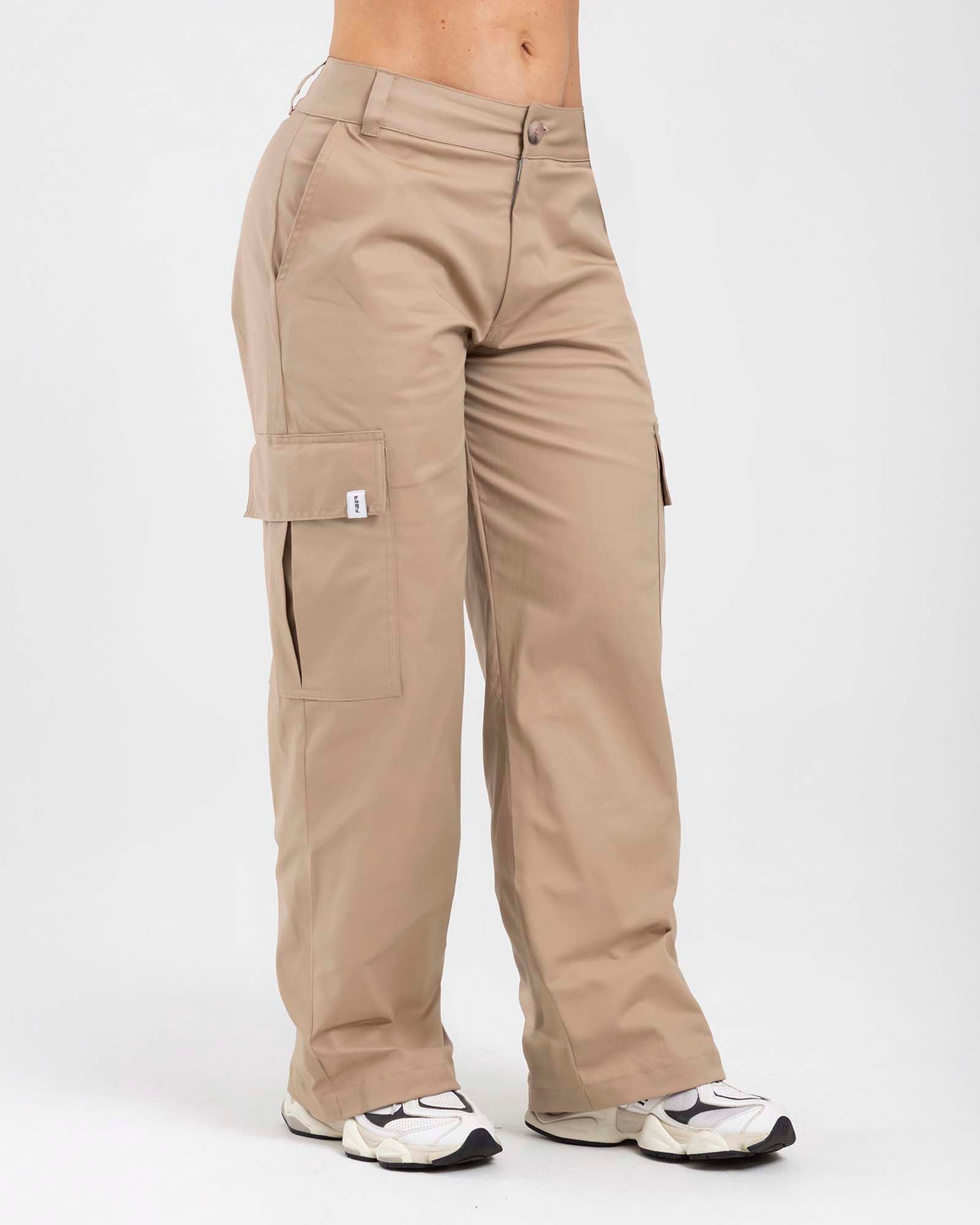 Pantalón cargo match beige FIBER