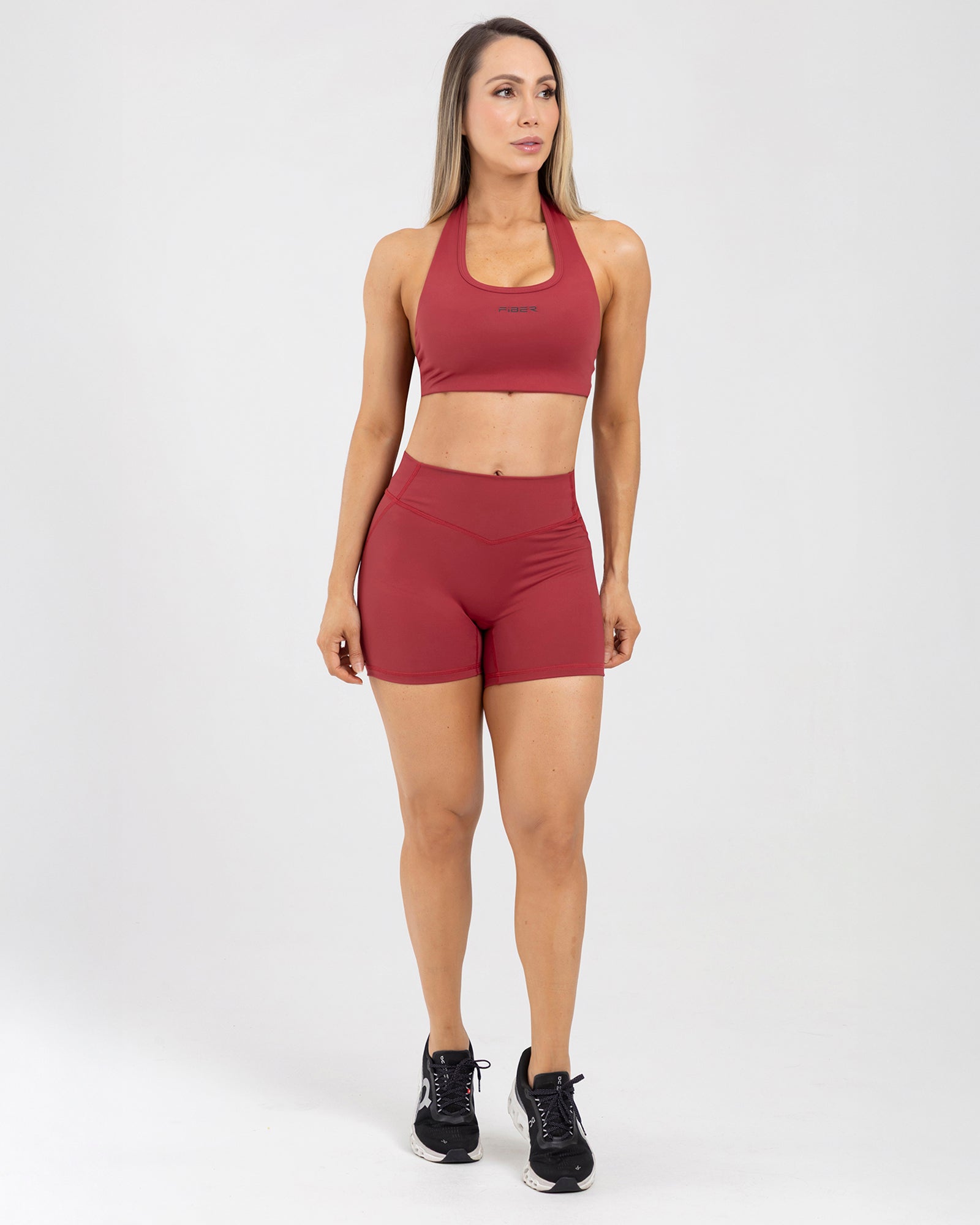 Short powerfit rojo match FIBER