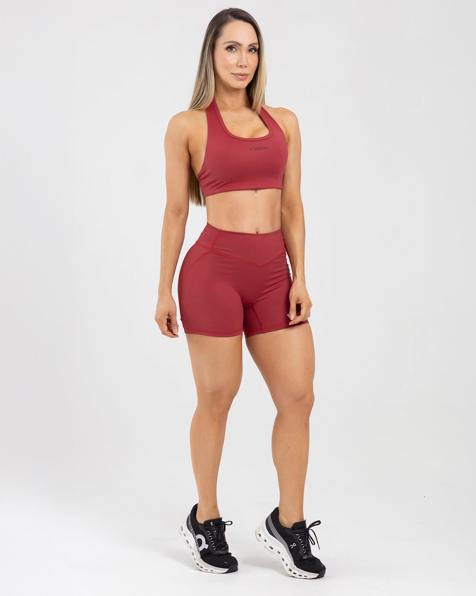 Short powerfit rojo match FIBER