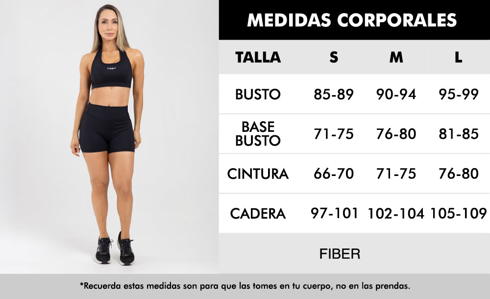 Short powerfit rojo match FIBER