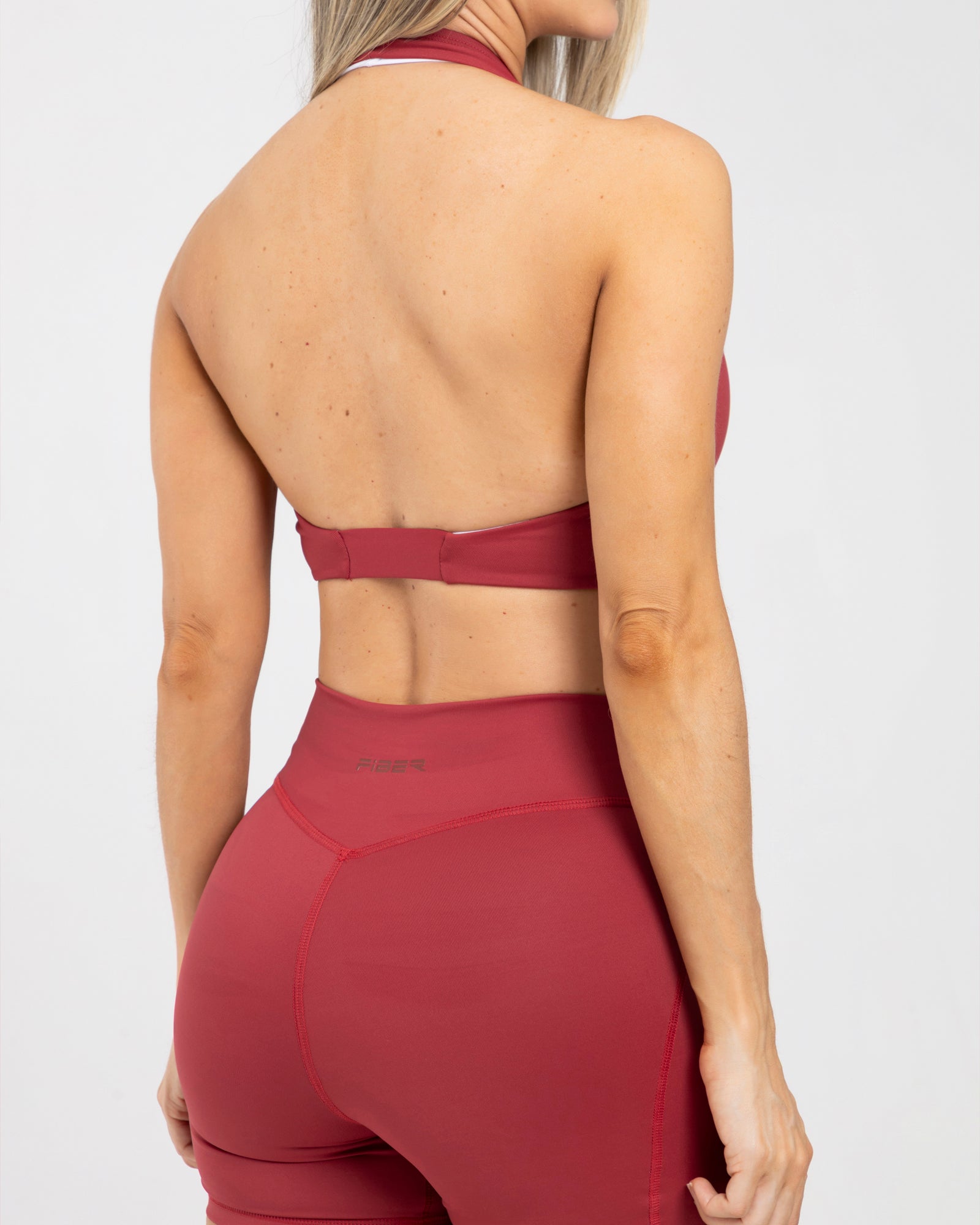 Top halter flow rojo match FIBER