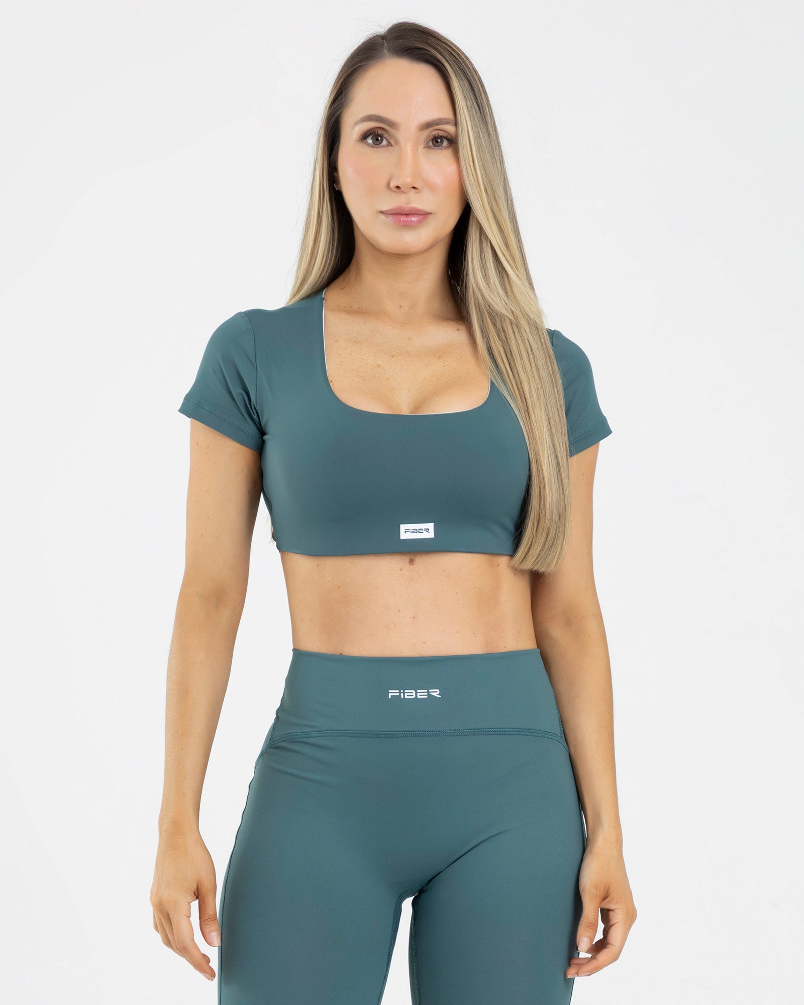 Top manga corta edge verde mallardmatch FIBER