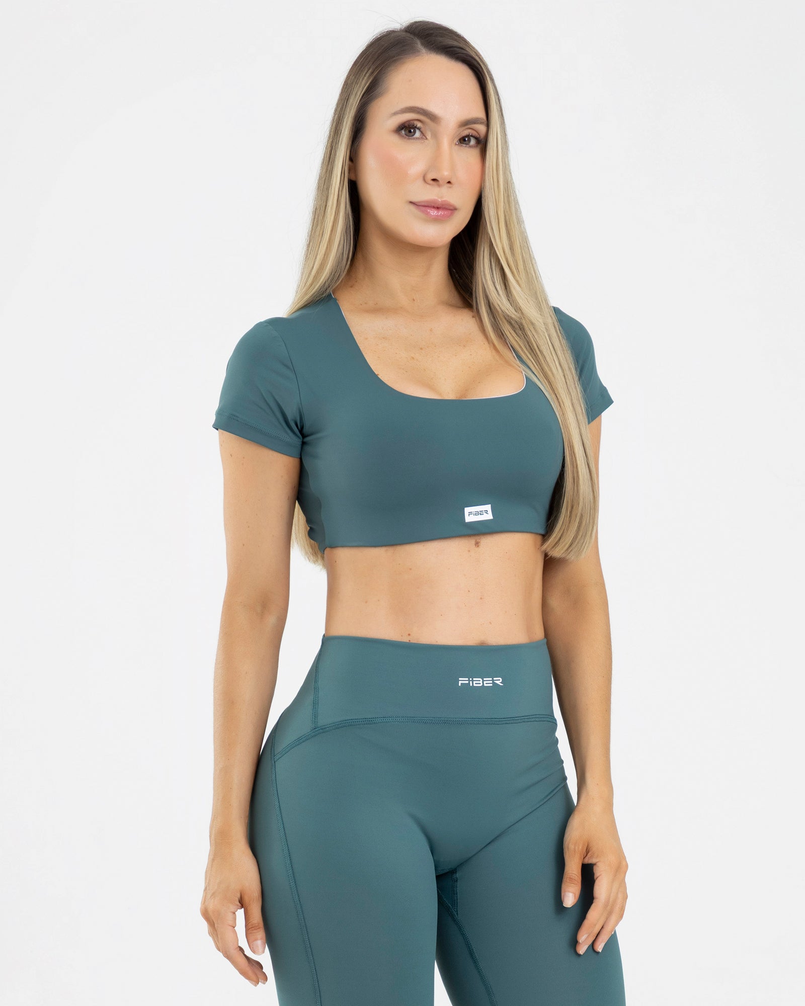 Top manga corta edge verde mallardmatch FIBER