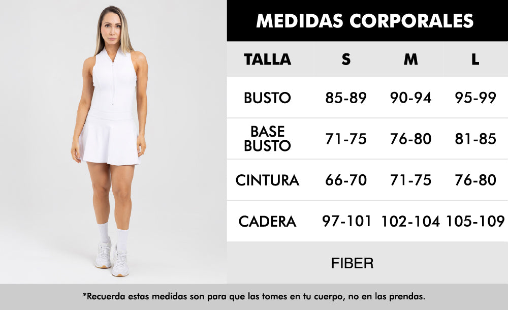 Enterizo falda match beige FIBER