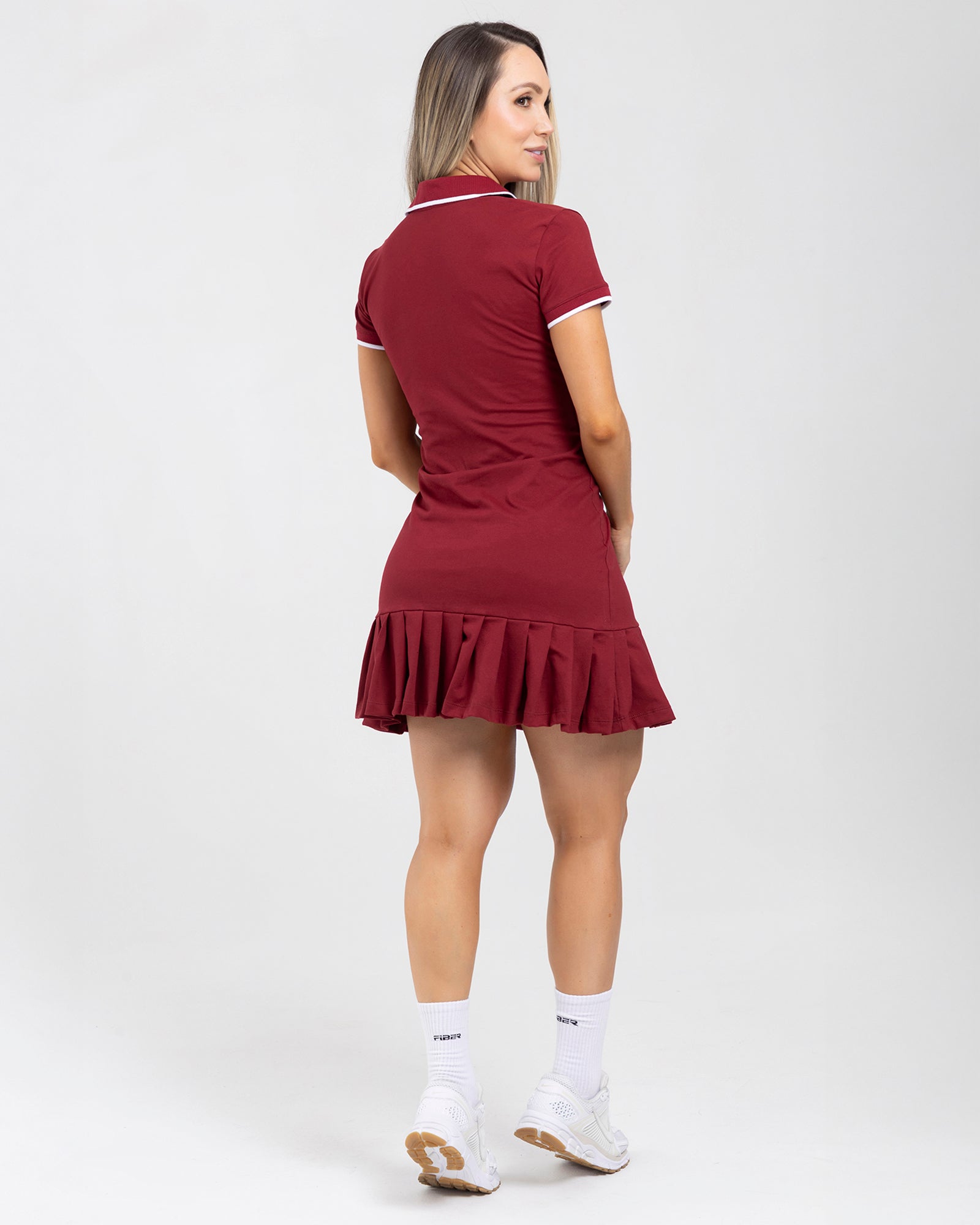 Vestido polostyle match rojo cherry FIBER
