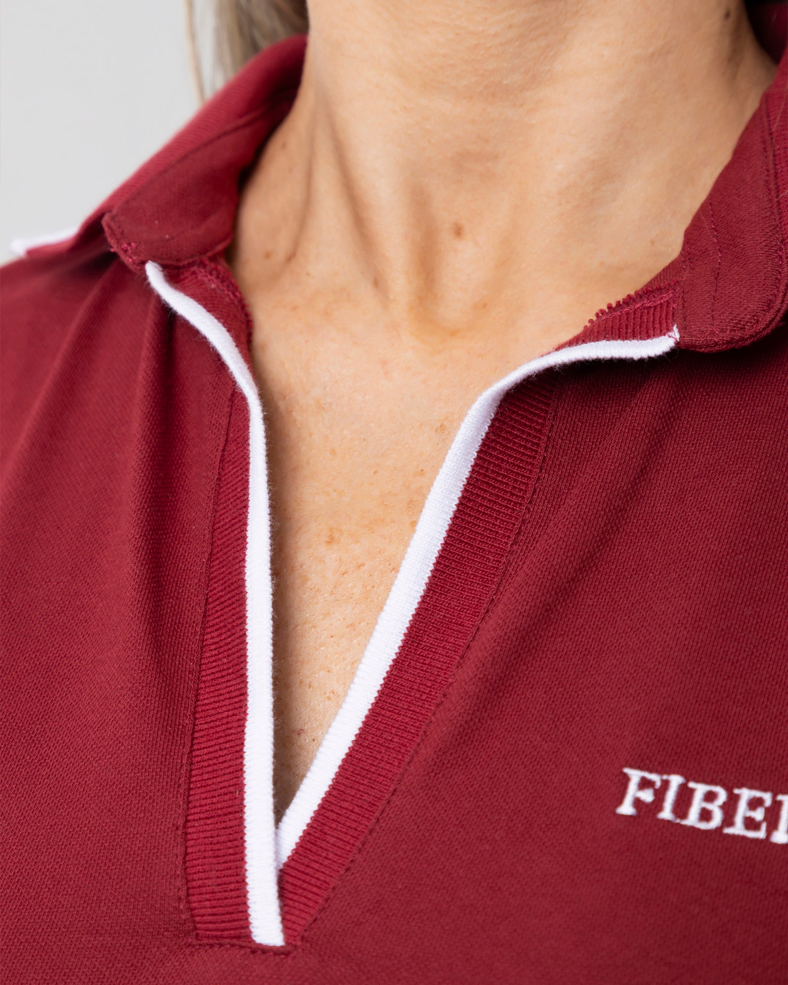 Vestido polostyle match rojo cherry FIBER