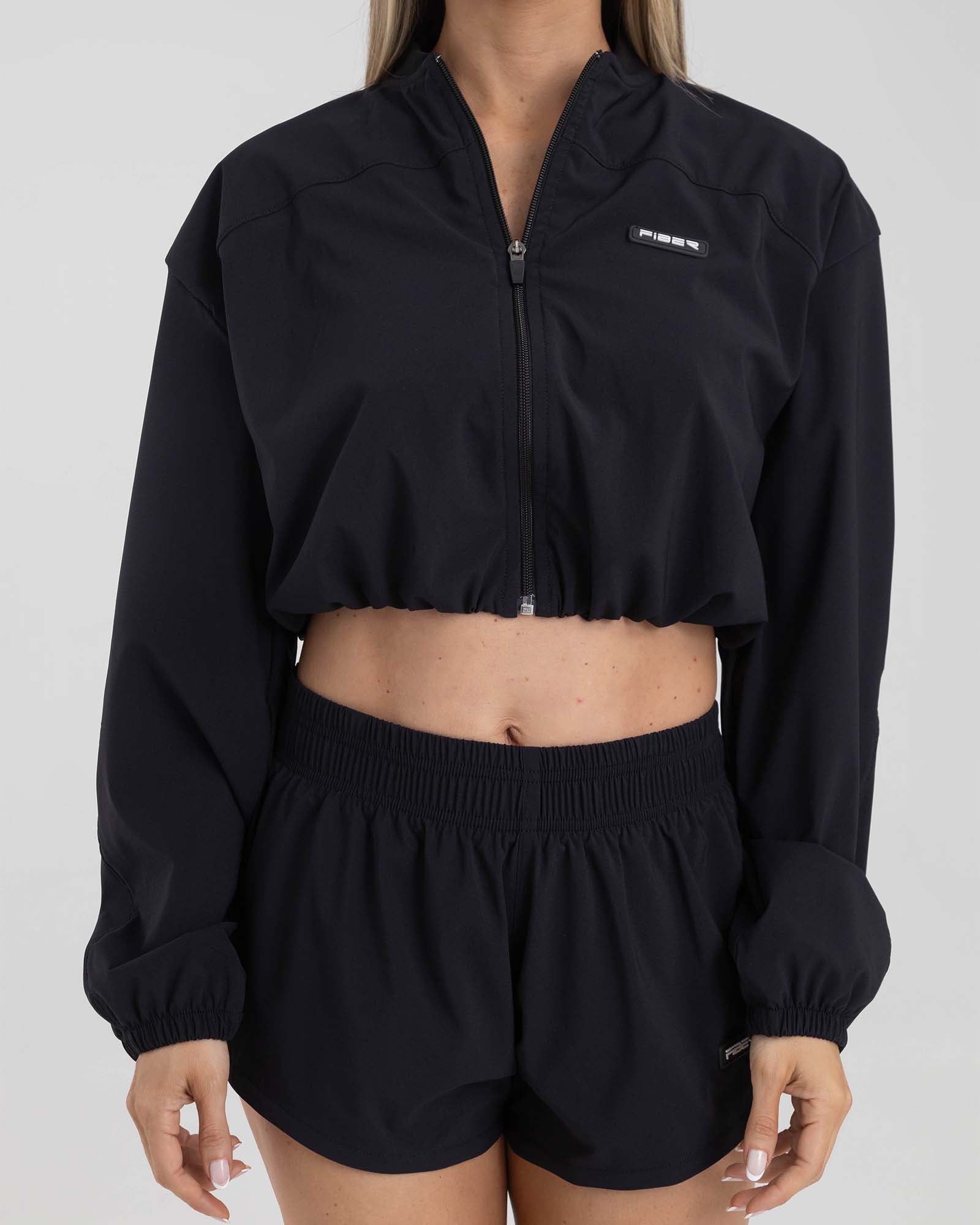 Chaqueta running lifestyle negro muse FIBER