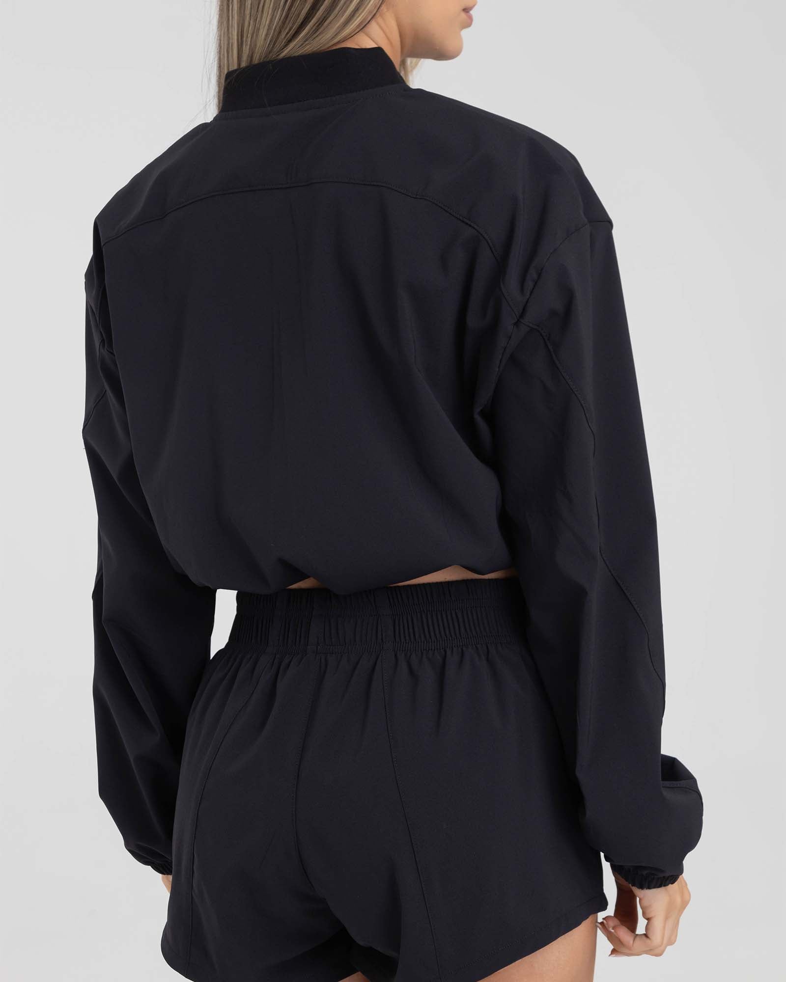 Chaqueta running lifestyle negro muse FIBER