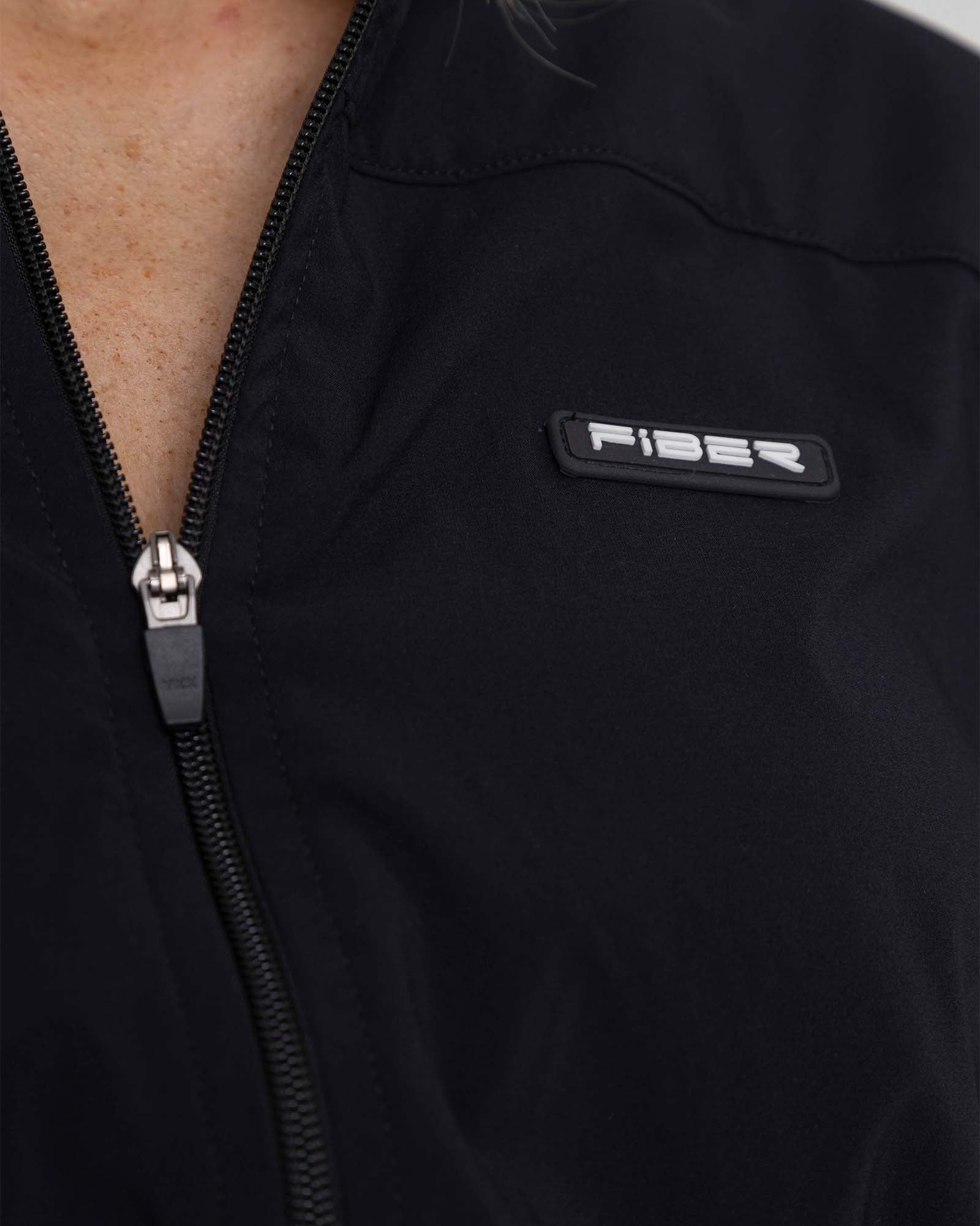 Chaqueta running lifestyle negro muse FIBER