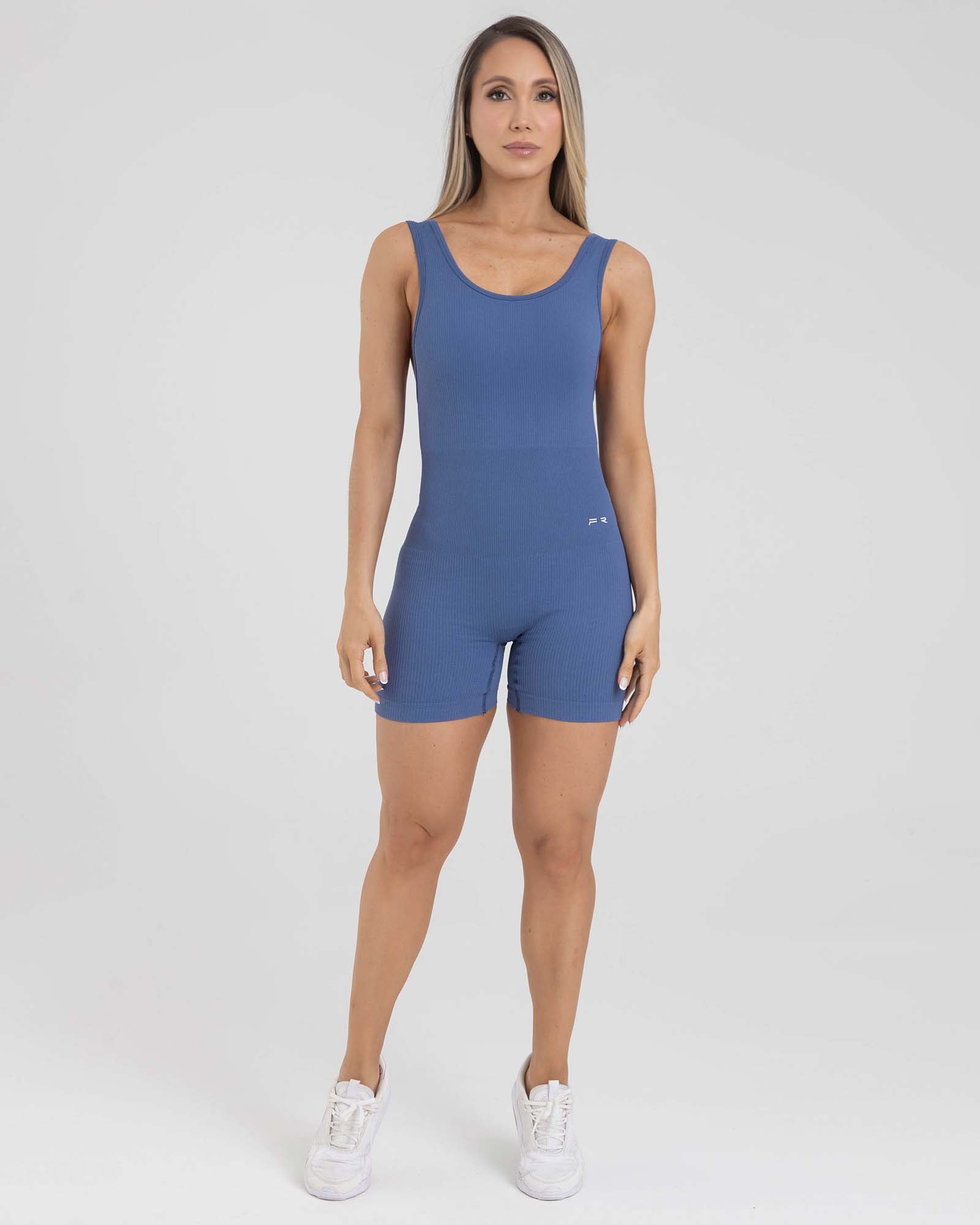 Enterizo square corto push up azul muse FIBER