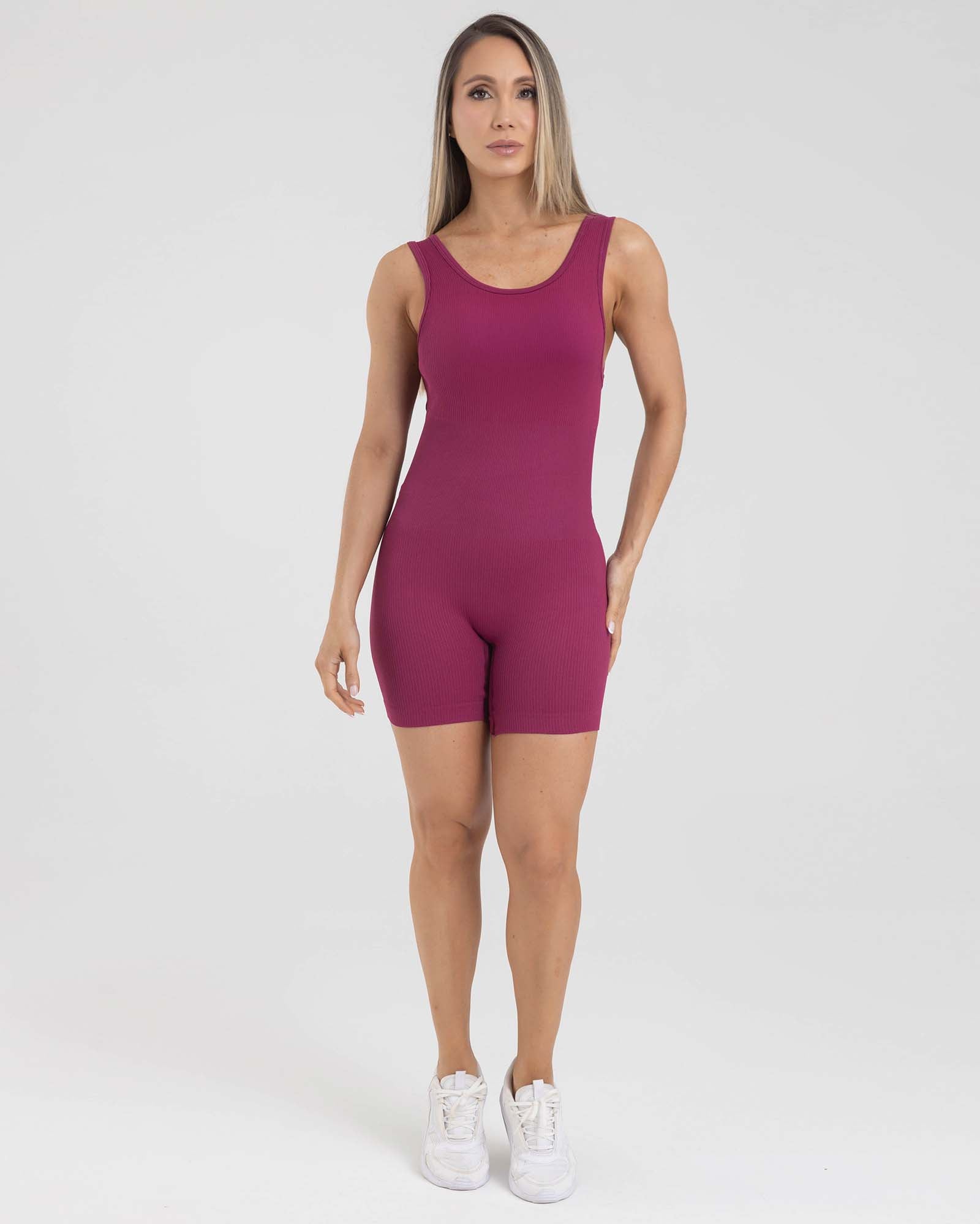 Enterizo square corto fucsia muse FIBER