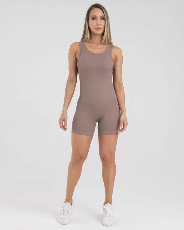 Enterizo square corto cocoa muse FIBER