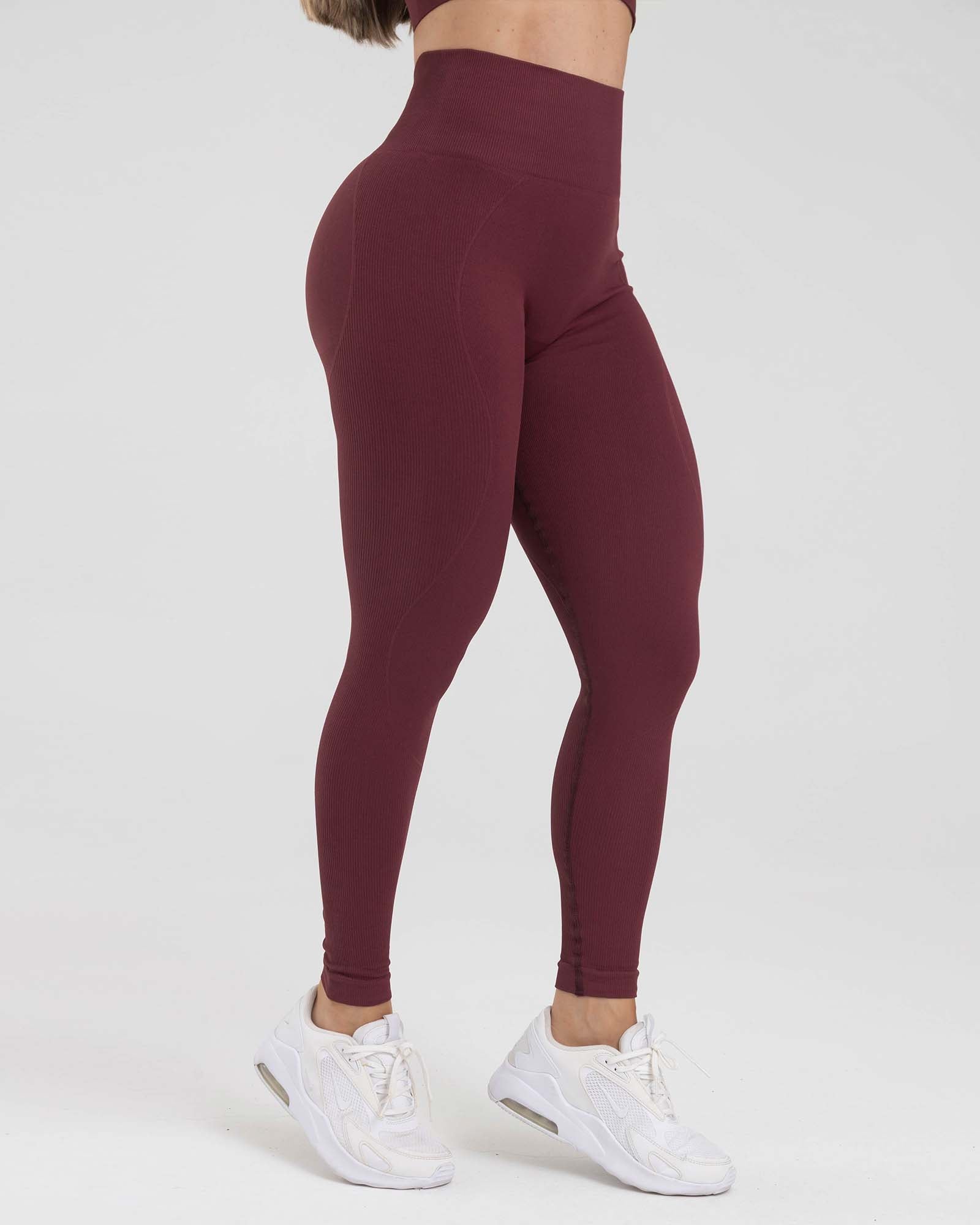 Leggings seamless push up vinotinto muse FIBER