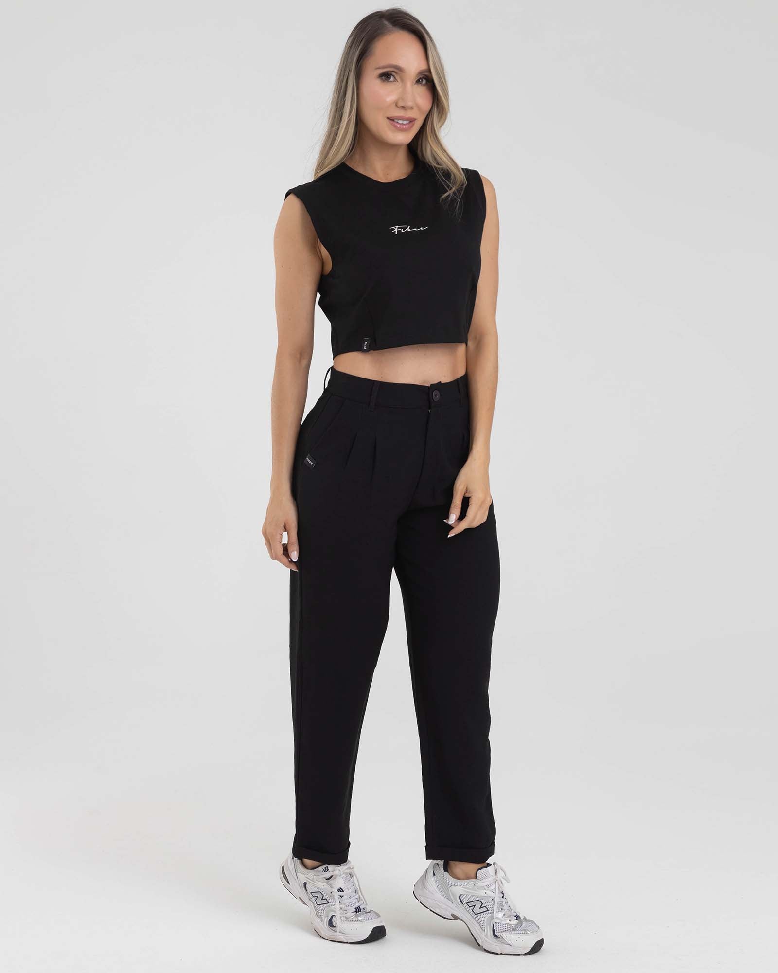 Pantalón casualwear negro muse FIBER