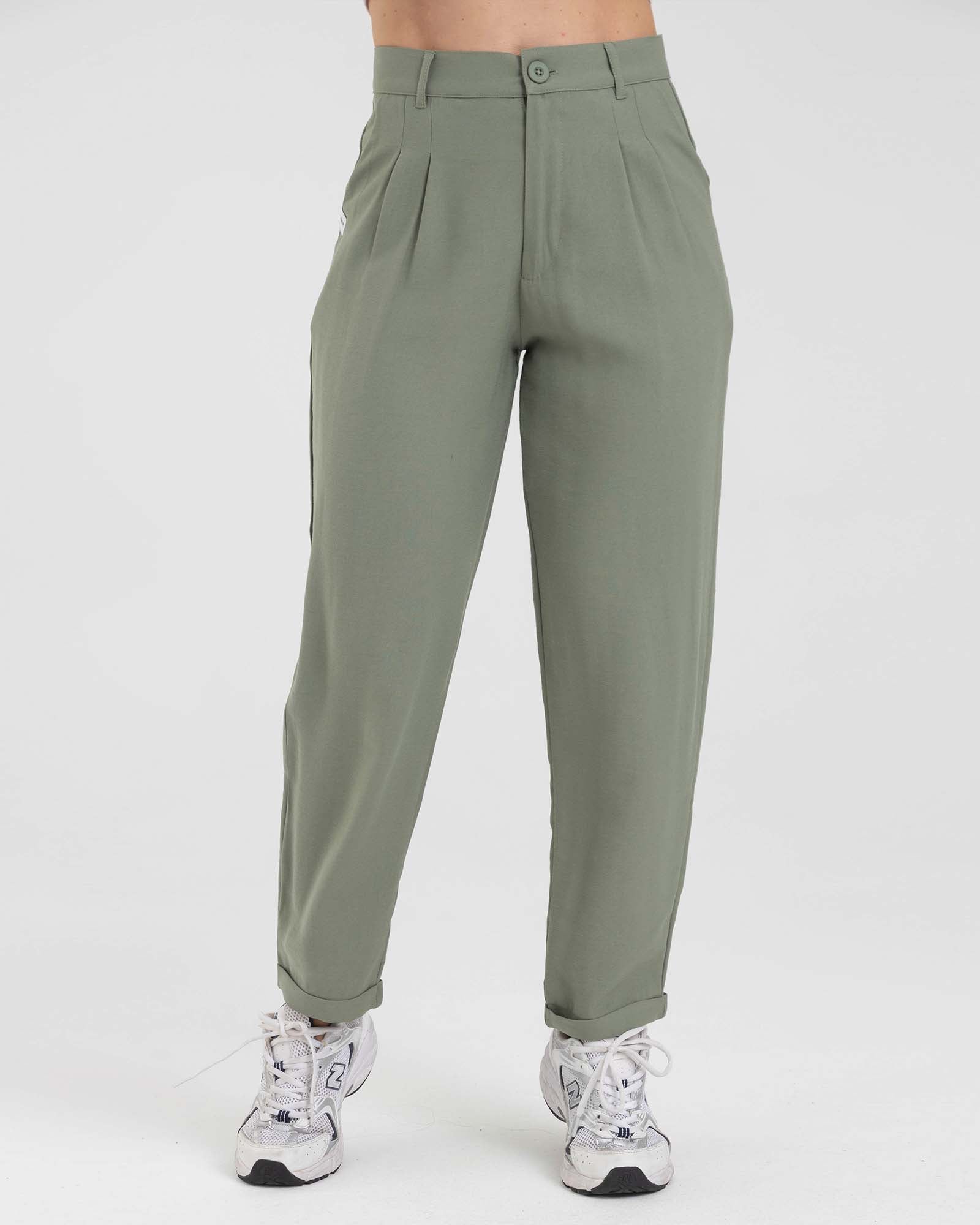 Pantalón casualwear verde oscuro muse FIBER