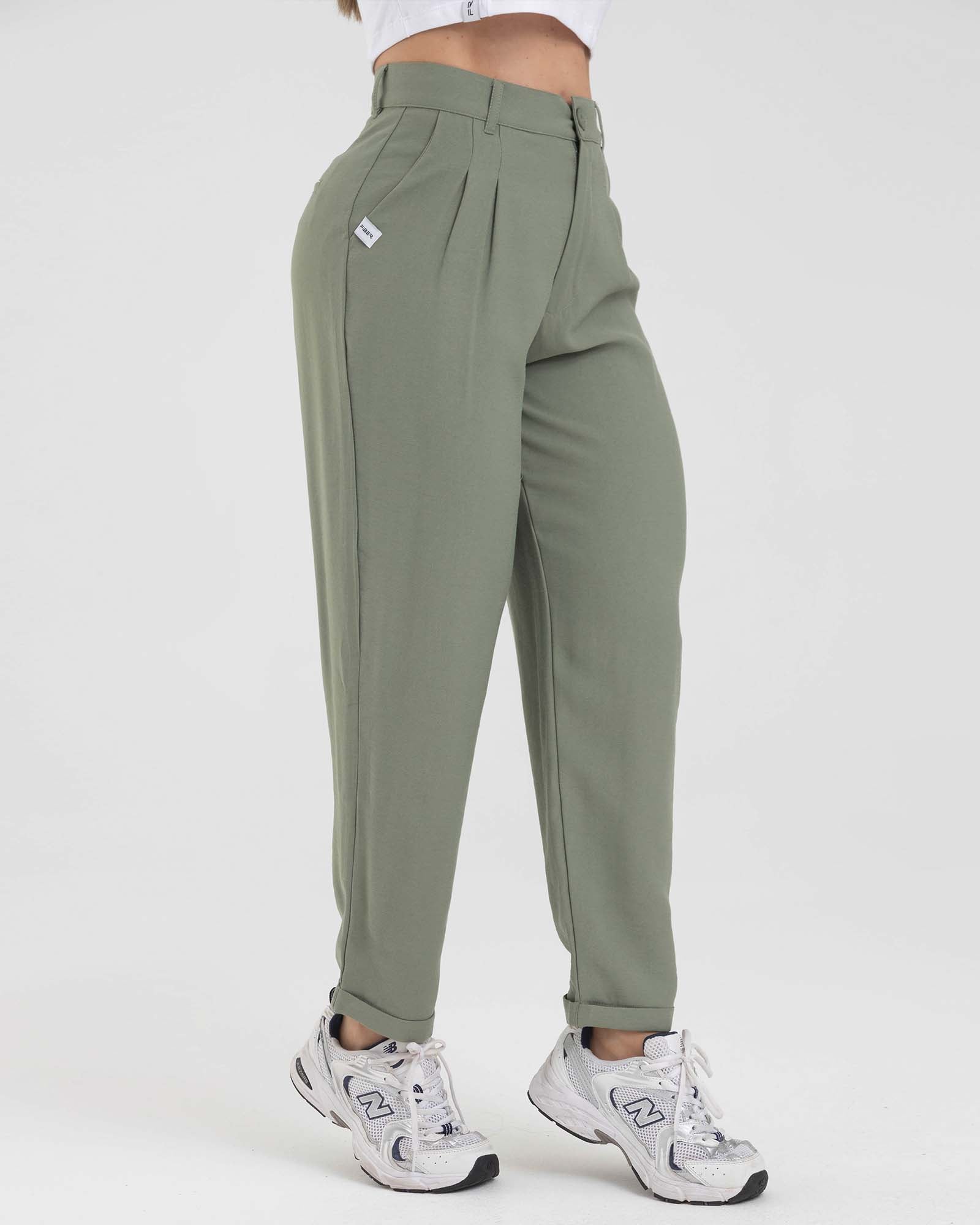 Pantalón casualwear verde oscuro muse FIBER
