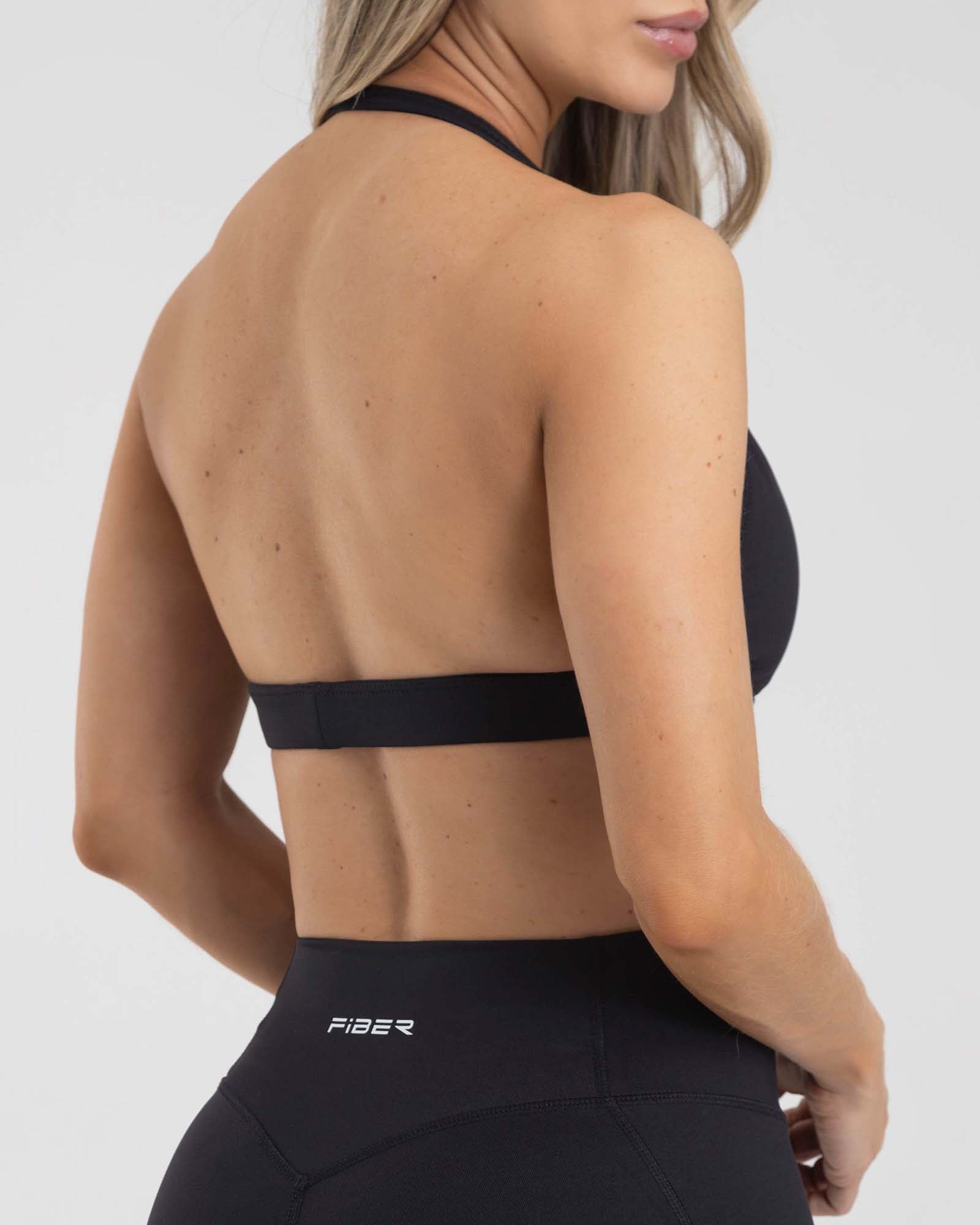 Top halter negro muse FIBER